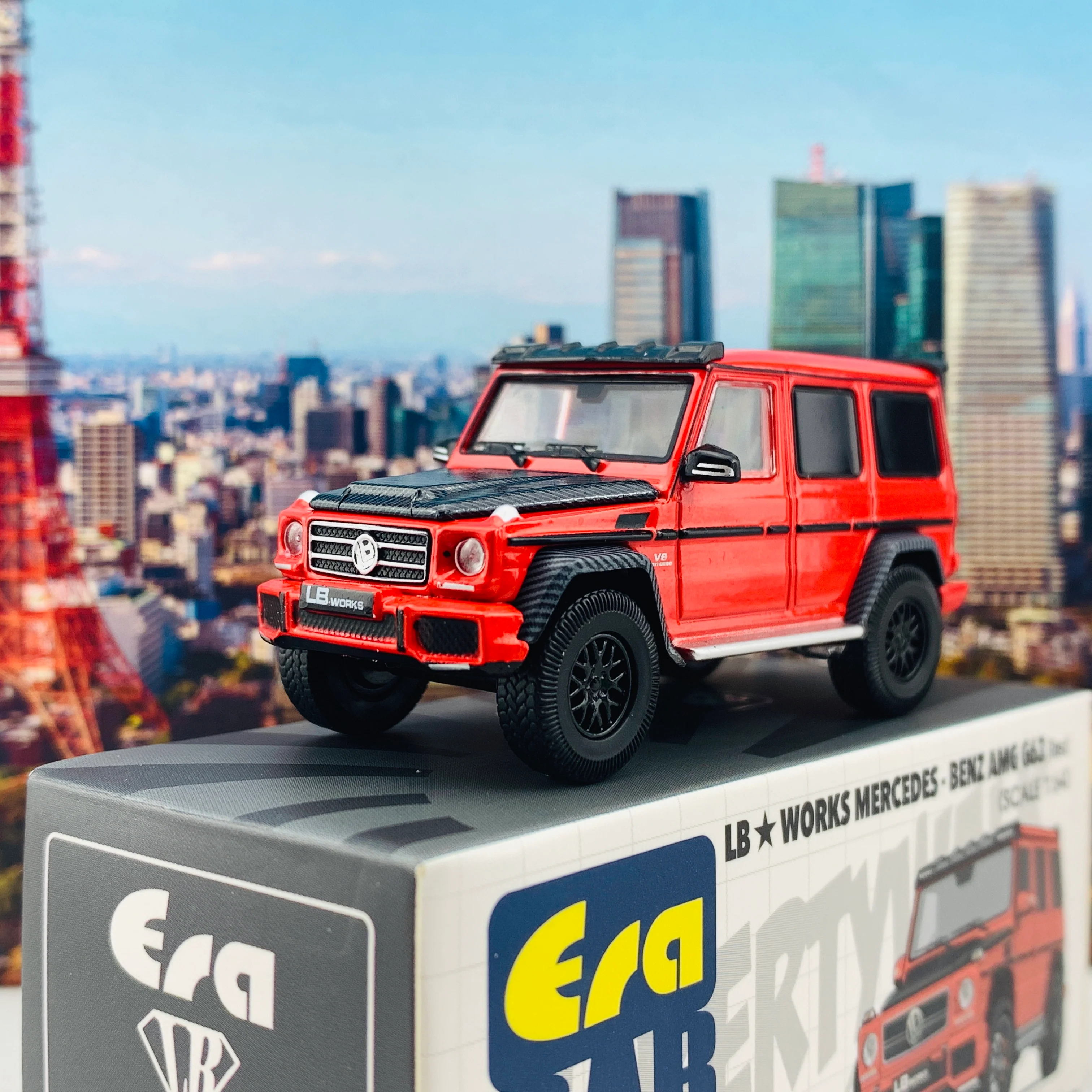 ERA CAR 1/64 LB WORKS Mercedes Benz AMG G63 Red MB204X4SP29 - Image 2