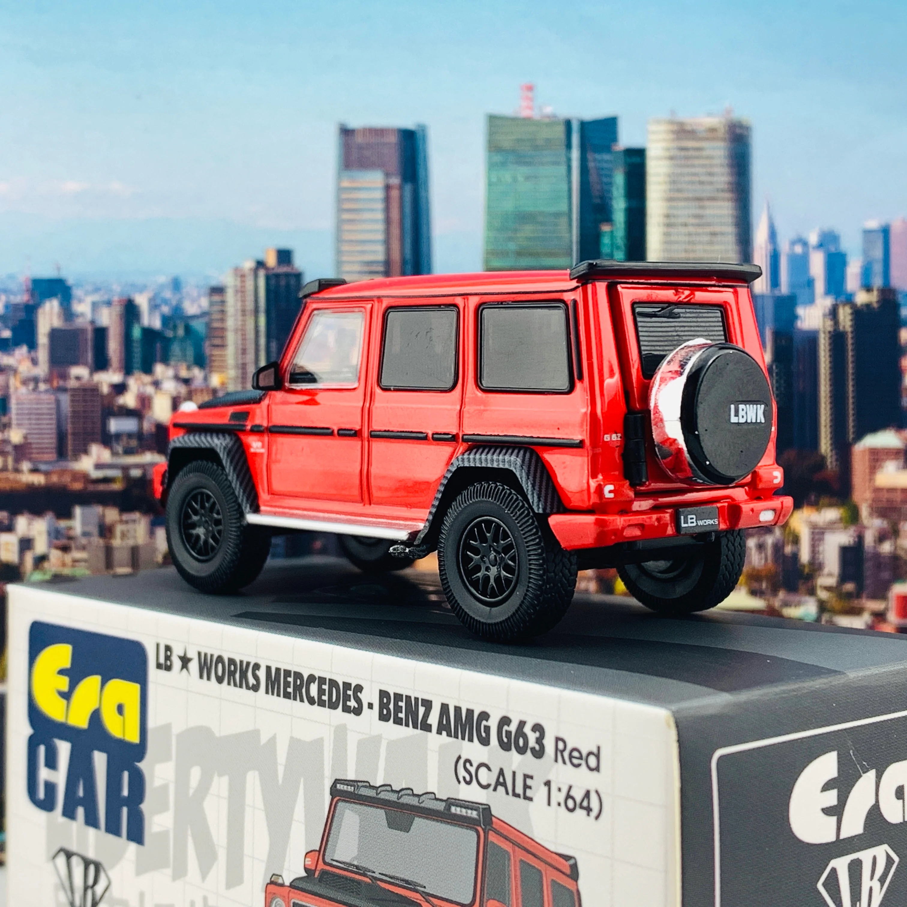 ERA CAR 1/64 LB WORKS Mercedes Benz AMG G63 Red MB204X4SP29 - Image 5