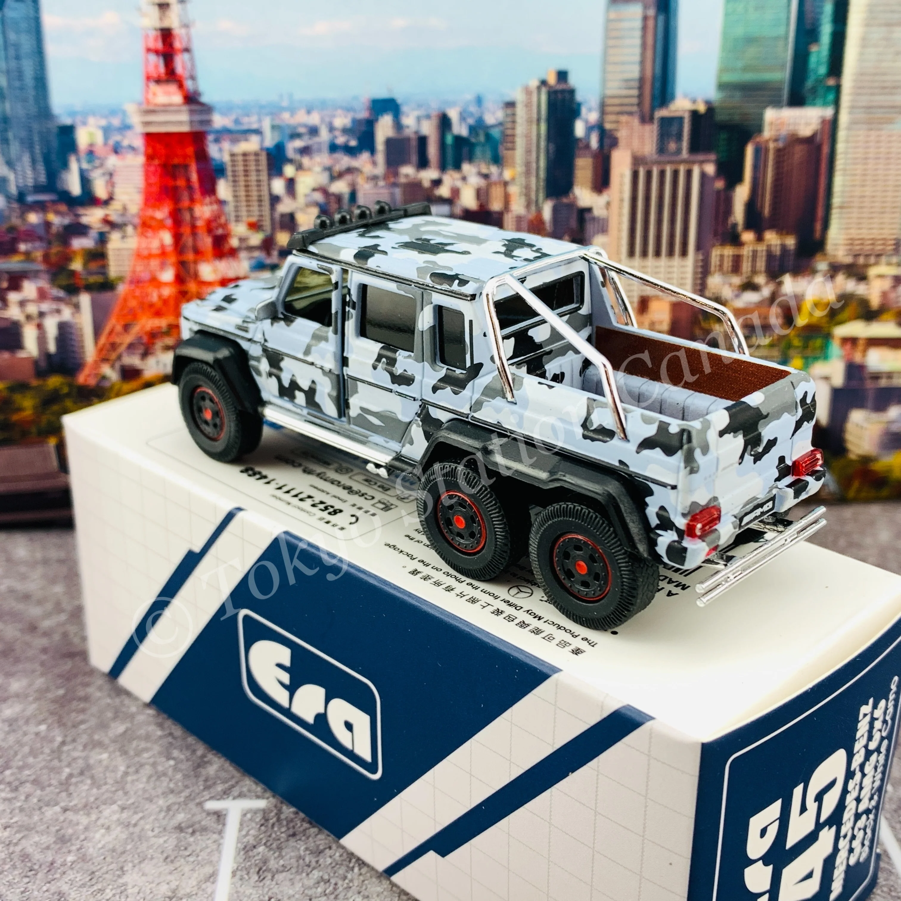 ERA CAR 45 1/64 Mercedes-Benz G63 AMG 6x6 Black & White Camo MB206X6RN45 - Image 4