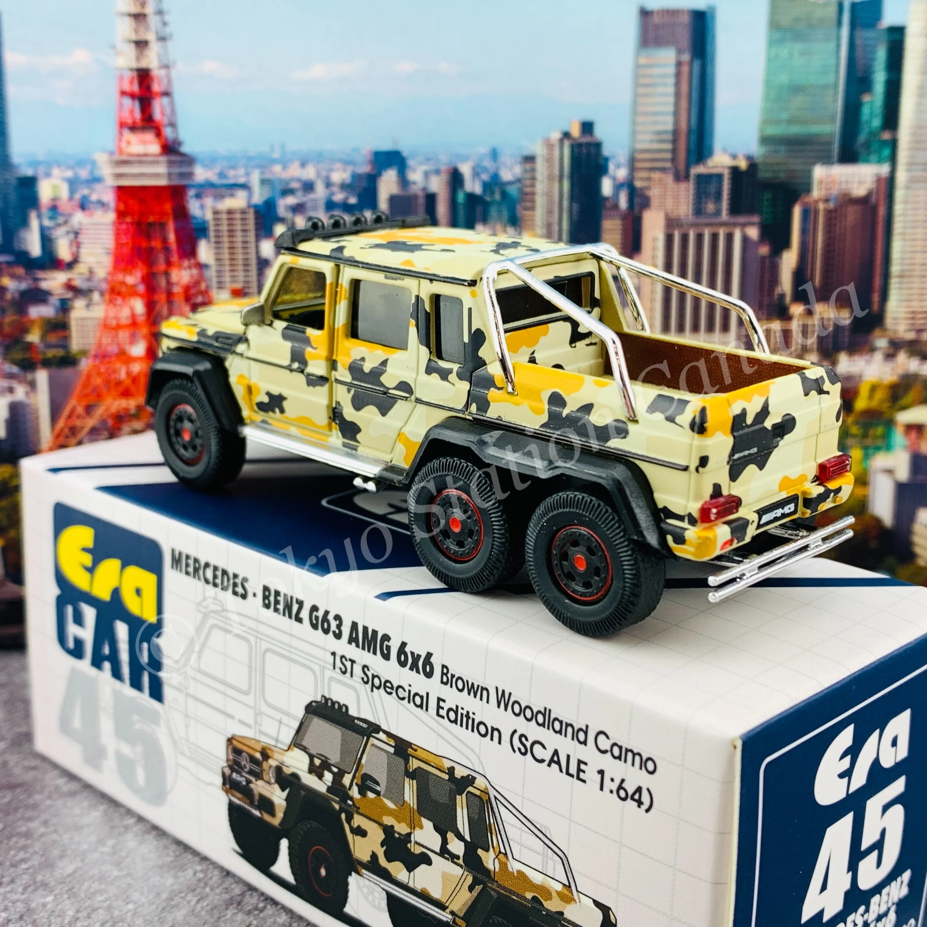 ERA CAR 45 1/64 Mercedes-Benz G63 AMG 6x6 Brown Woodland Camo (1st Special Edition) MB206X6RF45 - Image 4