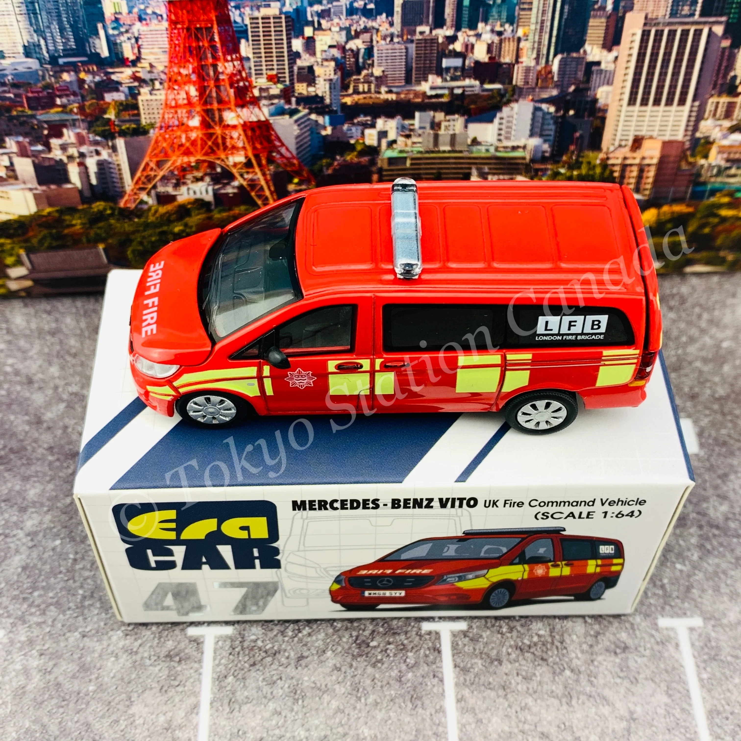 ERA CAR 1/64 Mercedes-Benz Vito UK Fire Command Vehicle MB20VITRN47 - Image 6