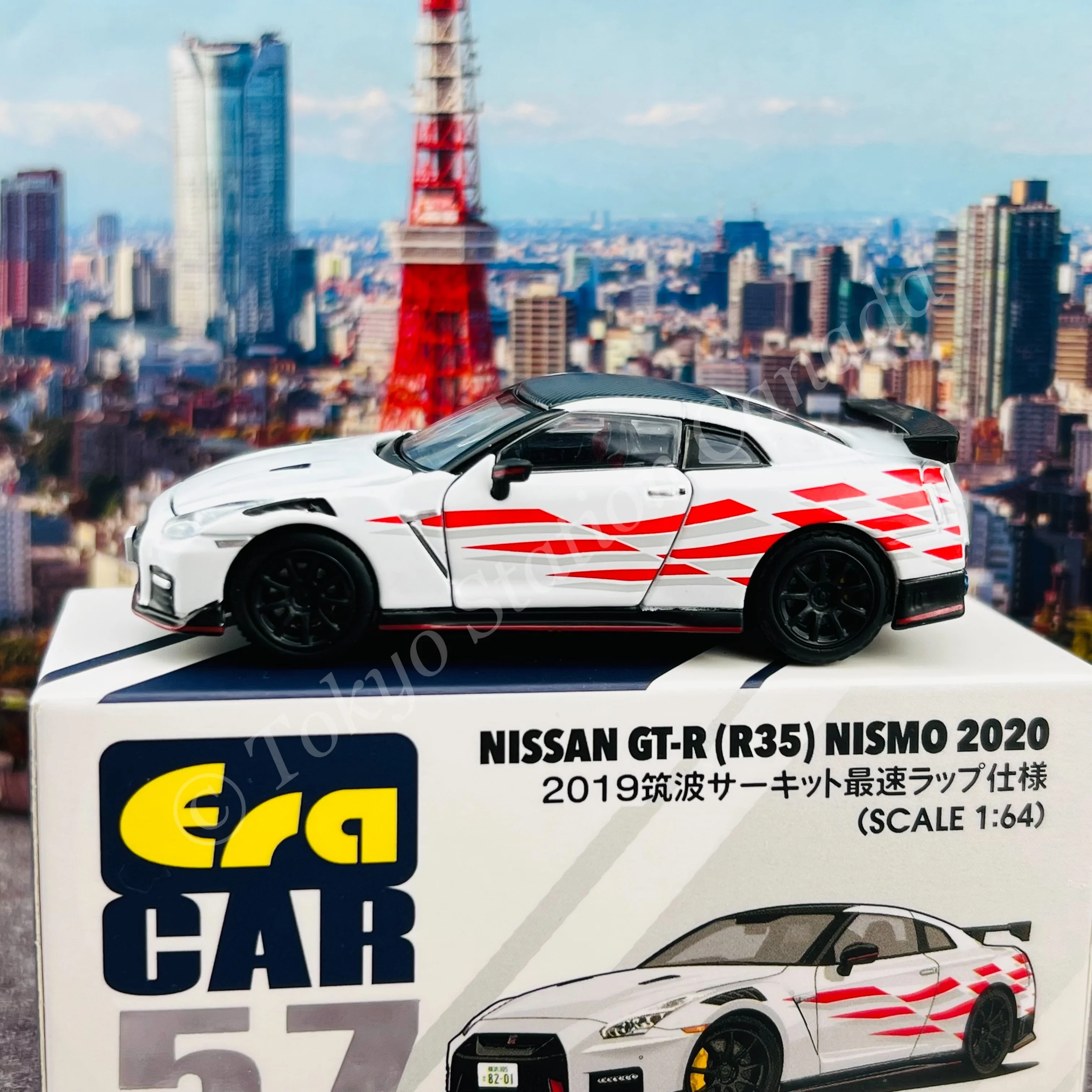 ERA CAR 1/64 Nissan GTR (R35) NISMO 2020 Tsukuba Fastest Lap 2019 (4897099931874) - Image 4