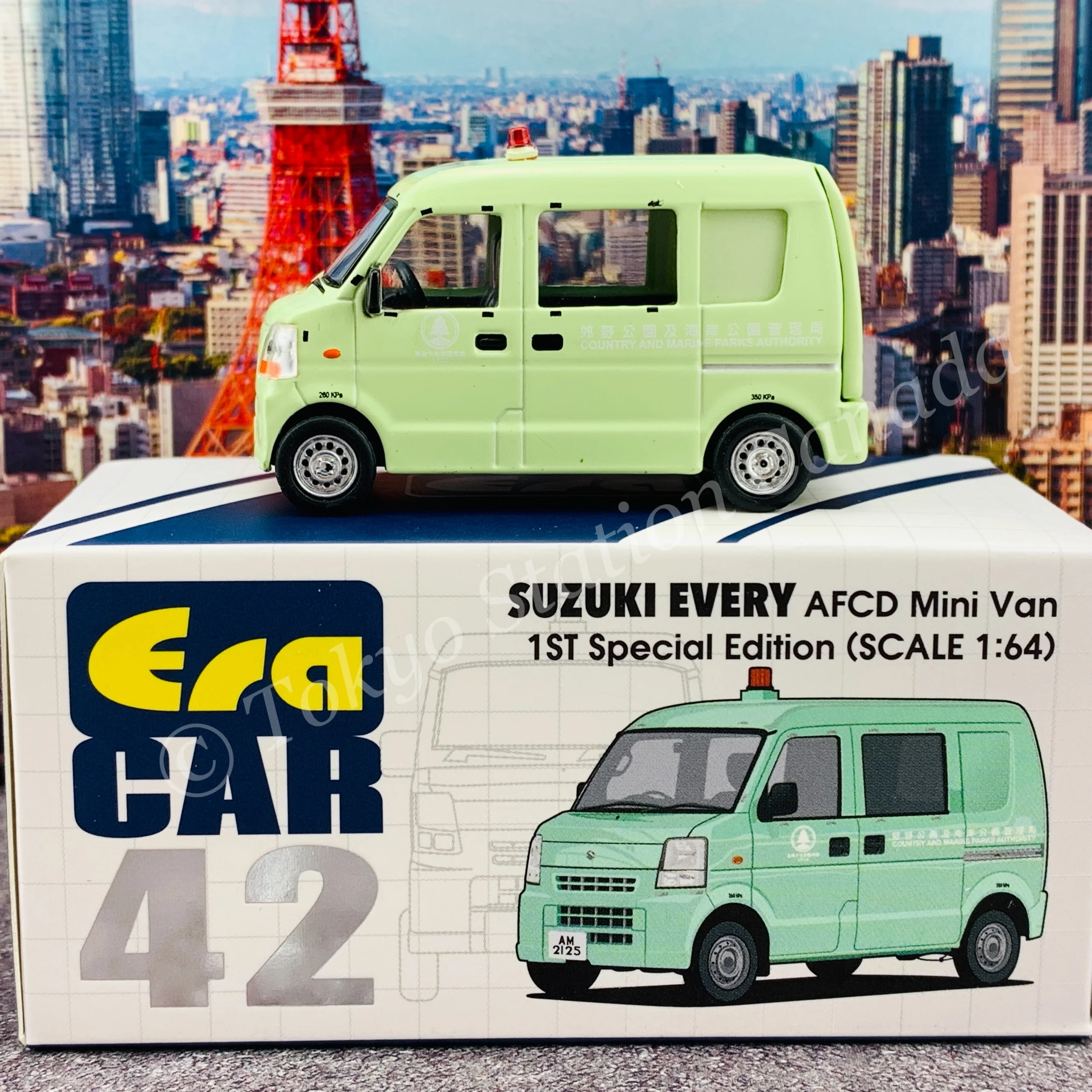 ERA CAR 1/64 Suzuki Every AFCD Mini Van 1st Special Edition SU19EVERF42 - Image 2