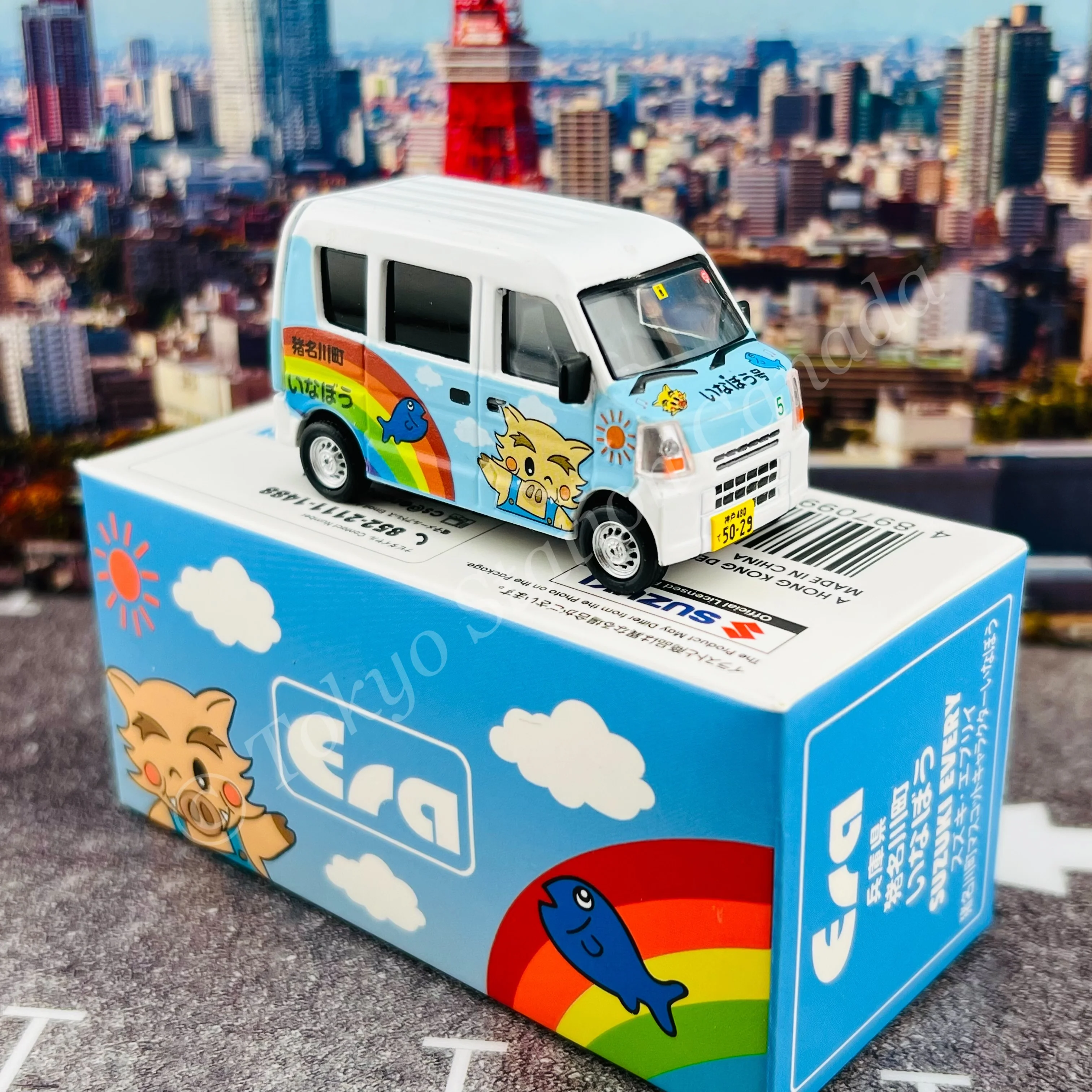 ERA CAR 1/64 Suzuki Every Hyogo Inagawa Mascot "Inabou" (4897099931744) - Image 4