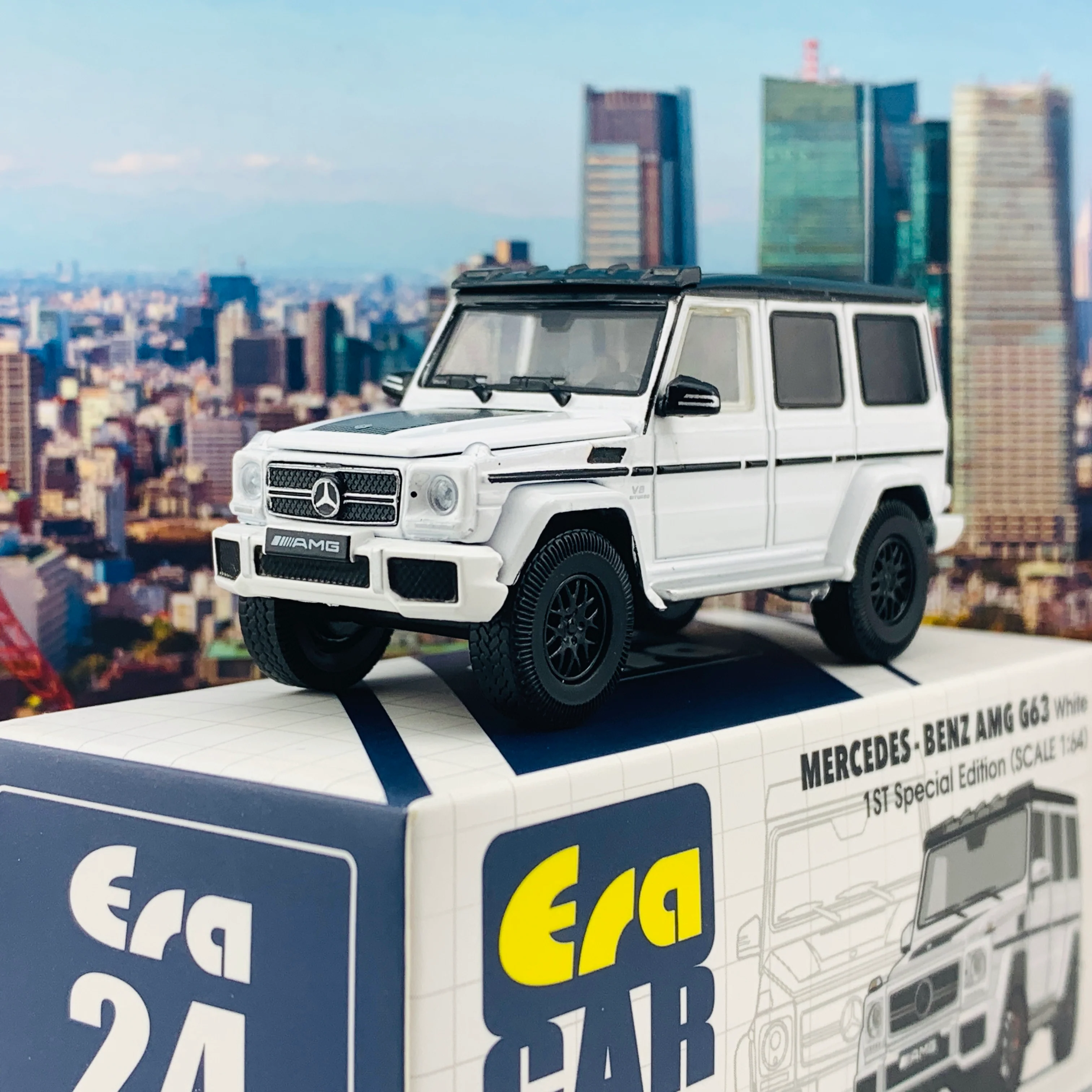 ERA CAR 24 Mercedes Benz AMG G63 1ST Special Edition White (1/64 ) MB204X4RF24 - Image 2