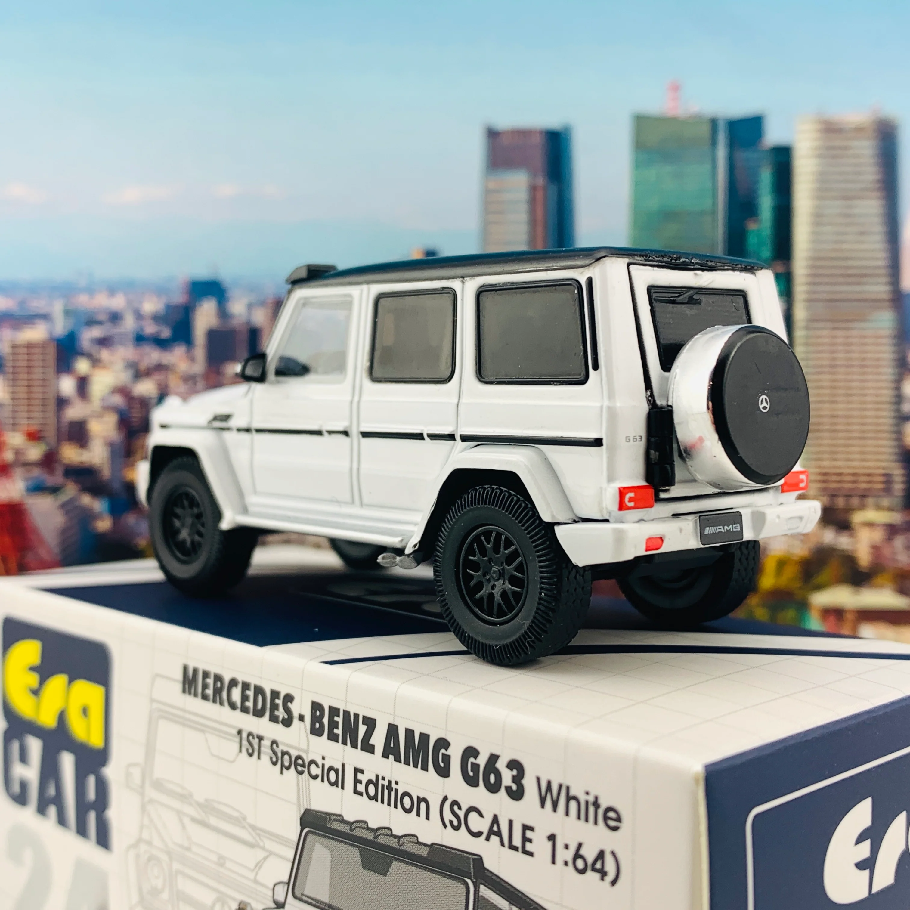 ERA CAR 24 Mercedes Benz AMG G63 1ST Special Edition White (1/64 ) MB204X4RF24 - Image 5