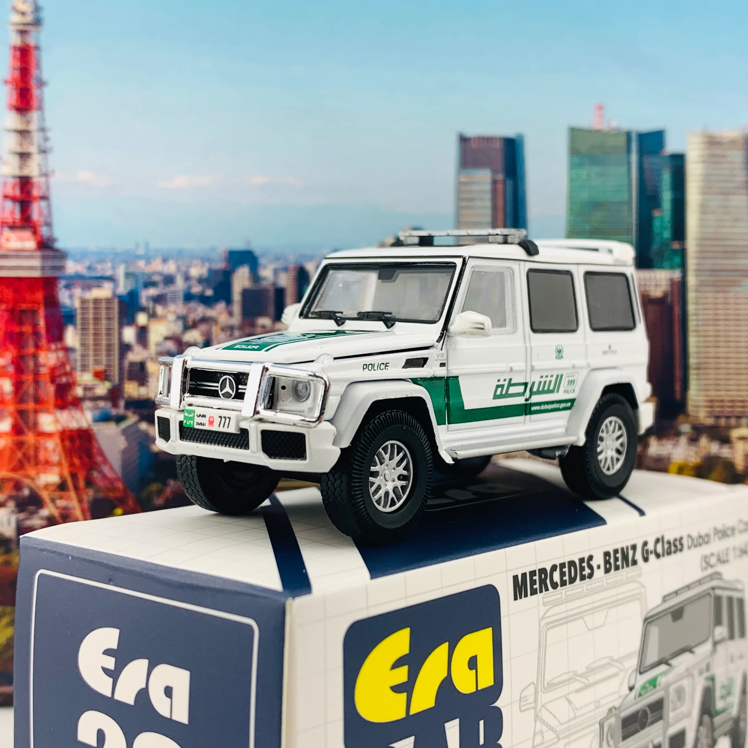 ERA CAR 26 Mercedes Benz G-Class Dubai Police Car (1/64) MB204X4RN26 - Image 2