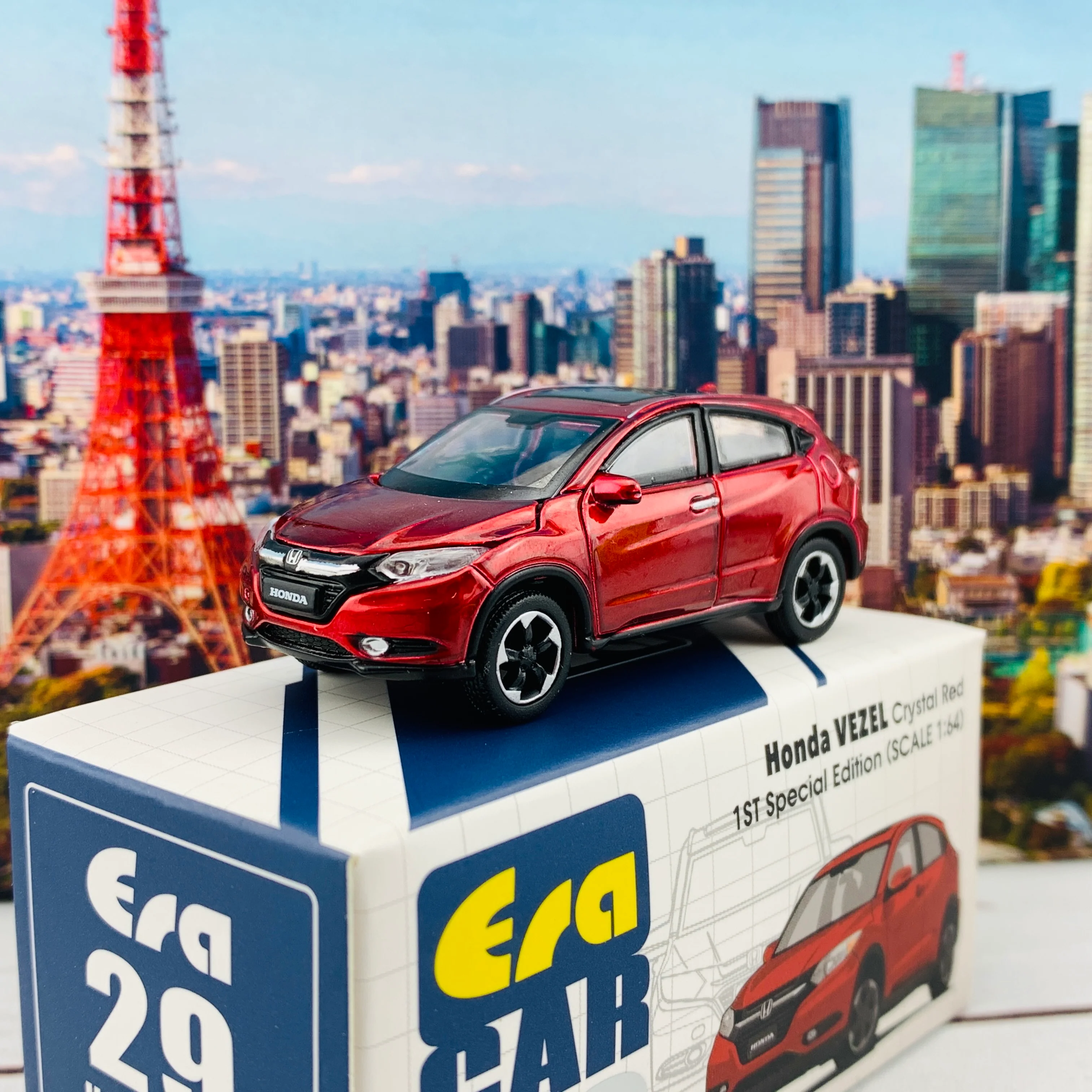 ERA CAR 29 1/64 Honda VEZEL Crystal Red 1ST Special Edition HA20VERF29 - Image 2