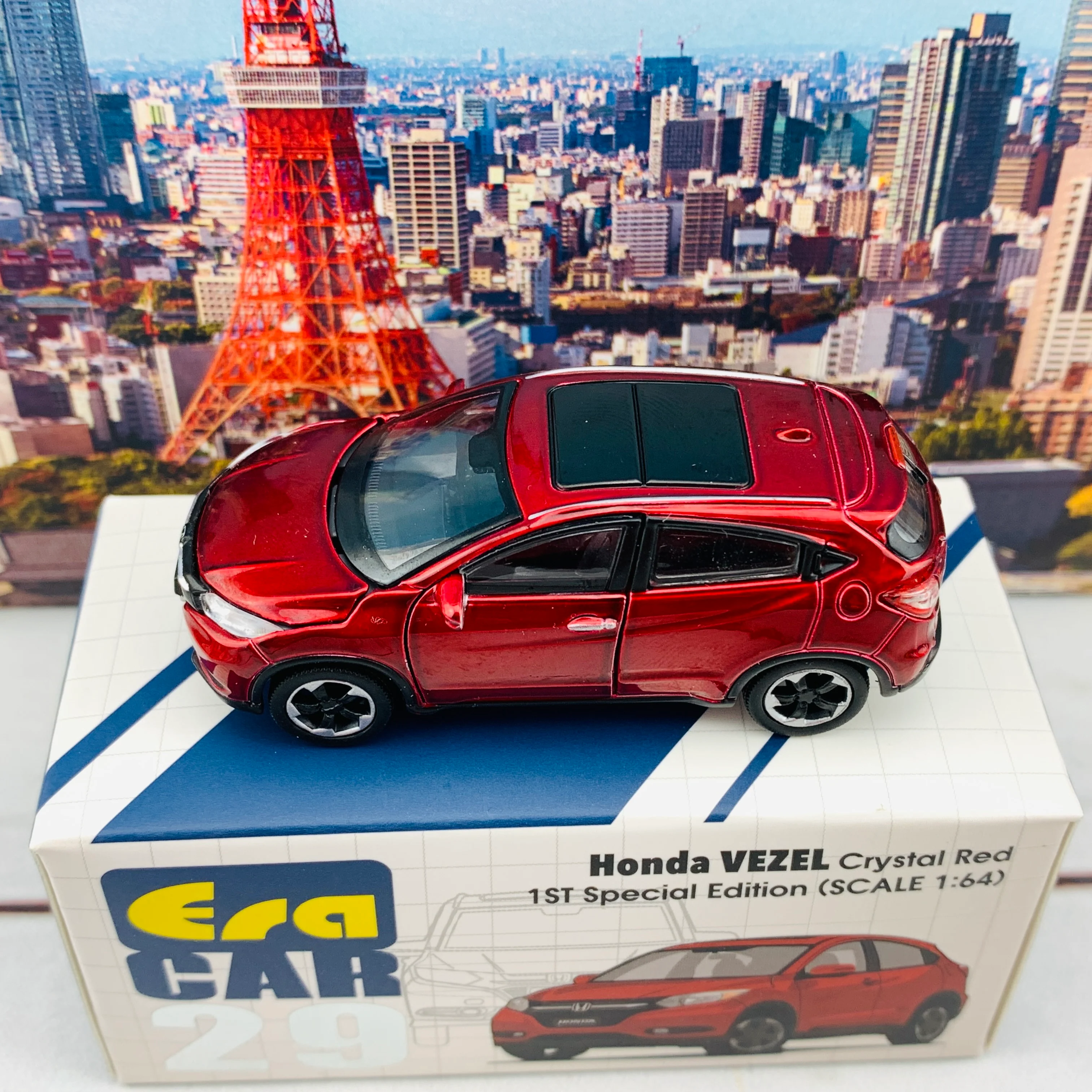 ERA CAR 29 1/64 Honda VEZEL Crystal Red 1ST Special Edition HA20VERF29 - Image 5