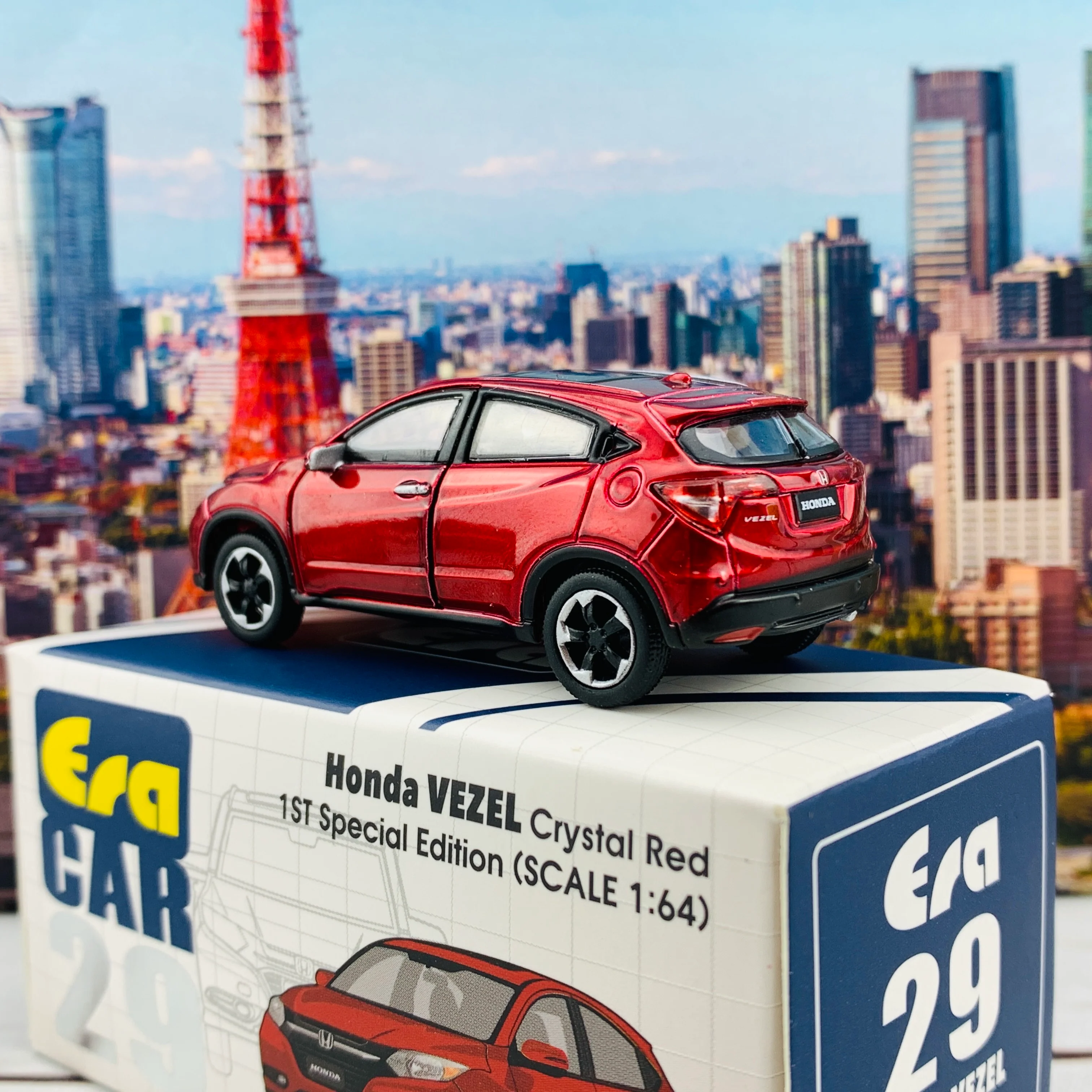 ERA CAR 29 1/64 Honda VEZEL Crystal Red 1ST Special Edition HA20VERF29 - Image 6