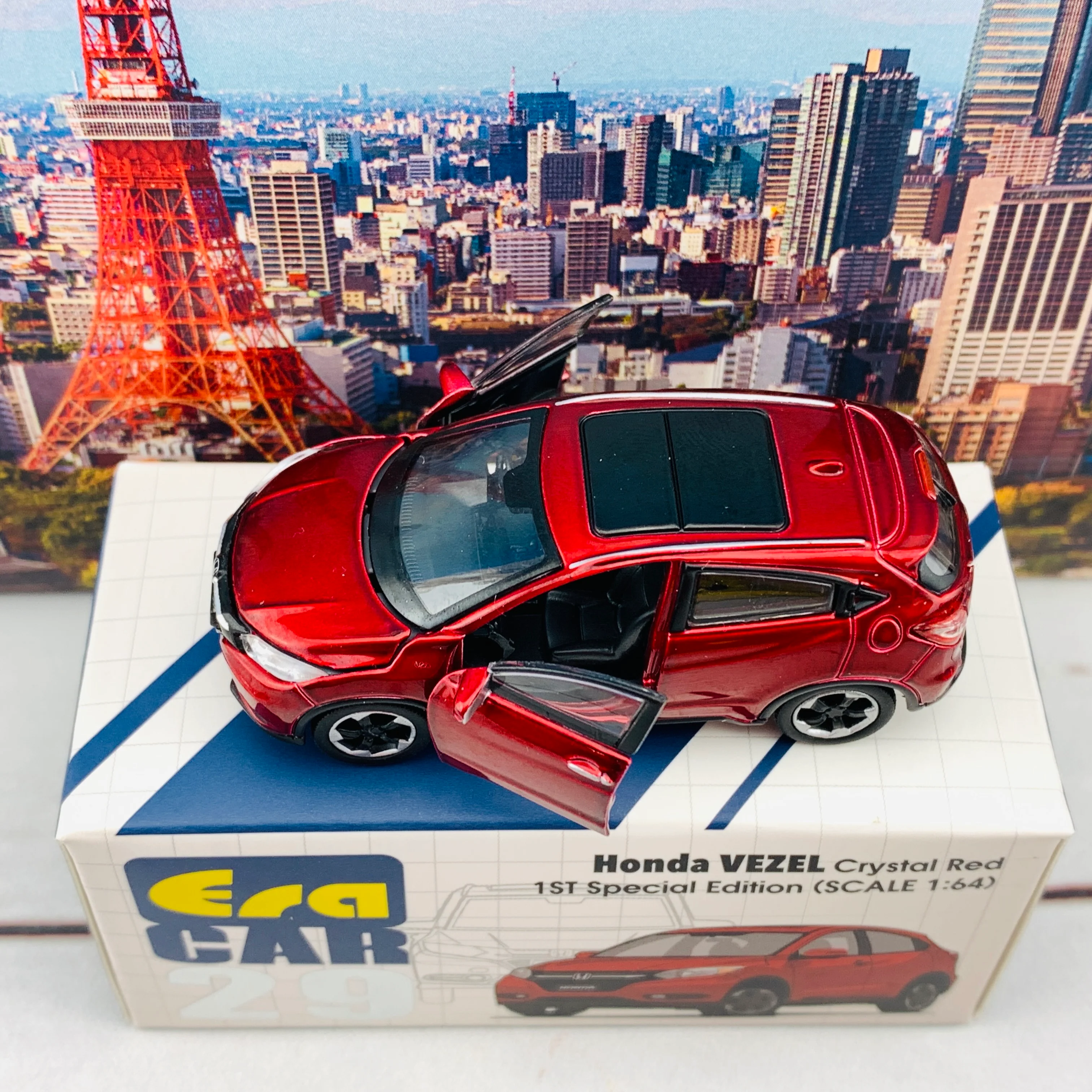 ERA CAR 29 1/64 Honda VEZEL Crystal Red 1ST Special Edition HA20VERF29 - Image 7