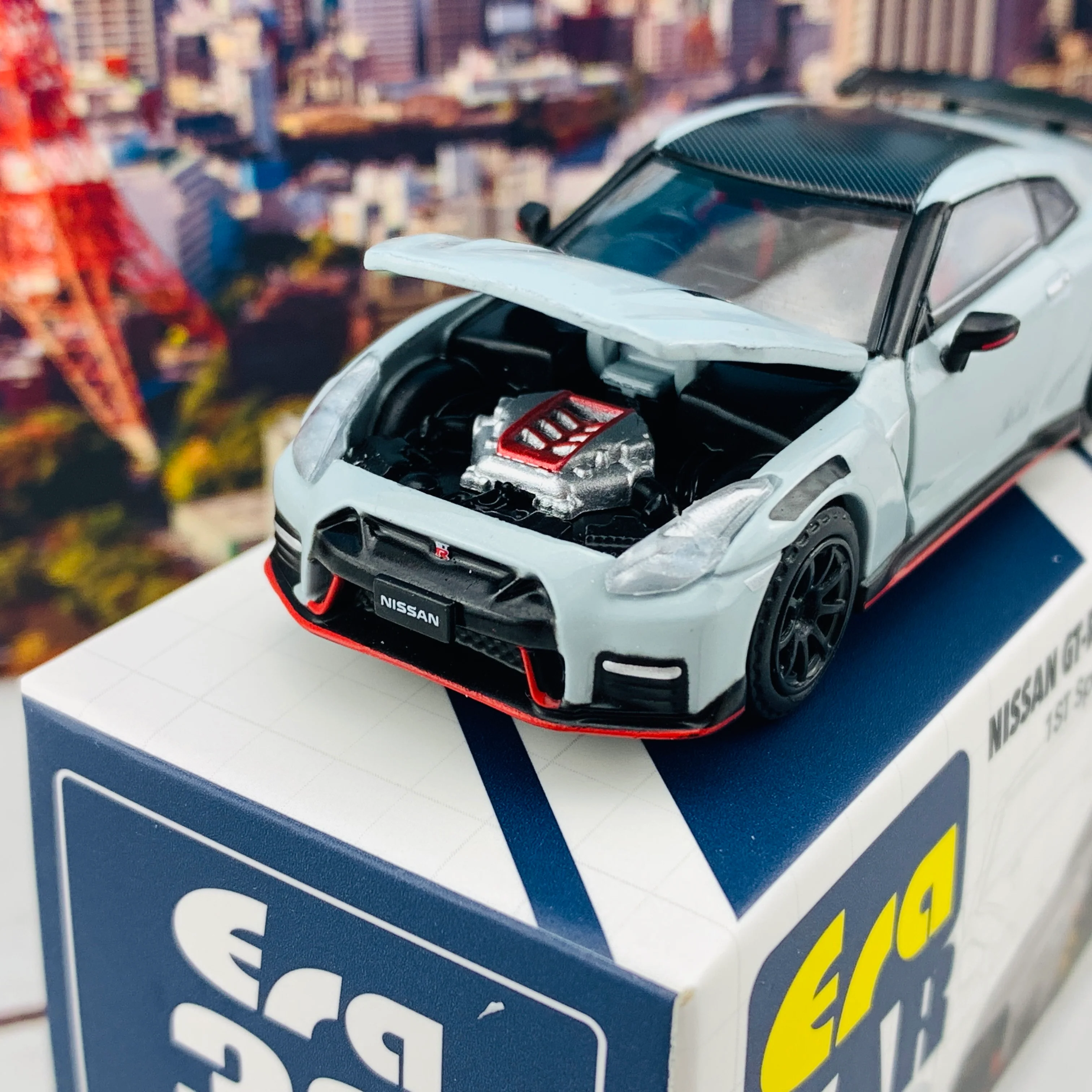 ERA CAR 33 1/64 Nissan GTR R35 NISMO 2020 Gray 1ST Special Edition NS20GTRRF33 - Image 4