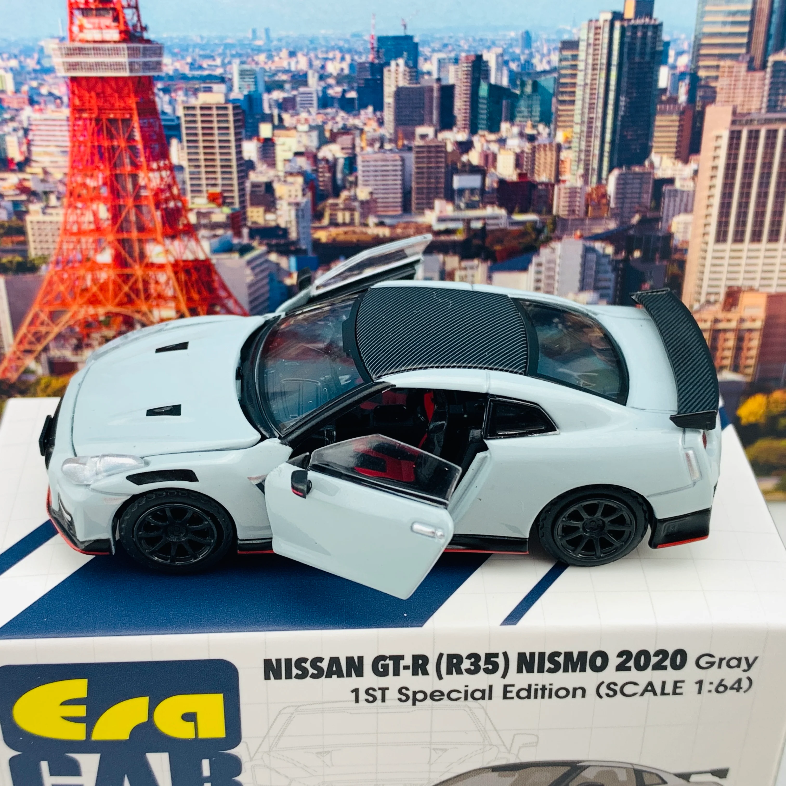 ERA CAR 33 1/64 Nissan GTR R35 NISMO 2020 Gray 1ST Special Edition NS20GTRRF33 - Image 5