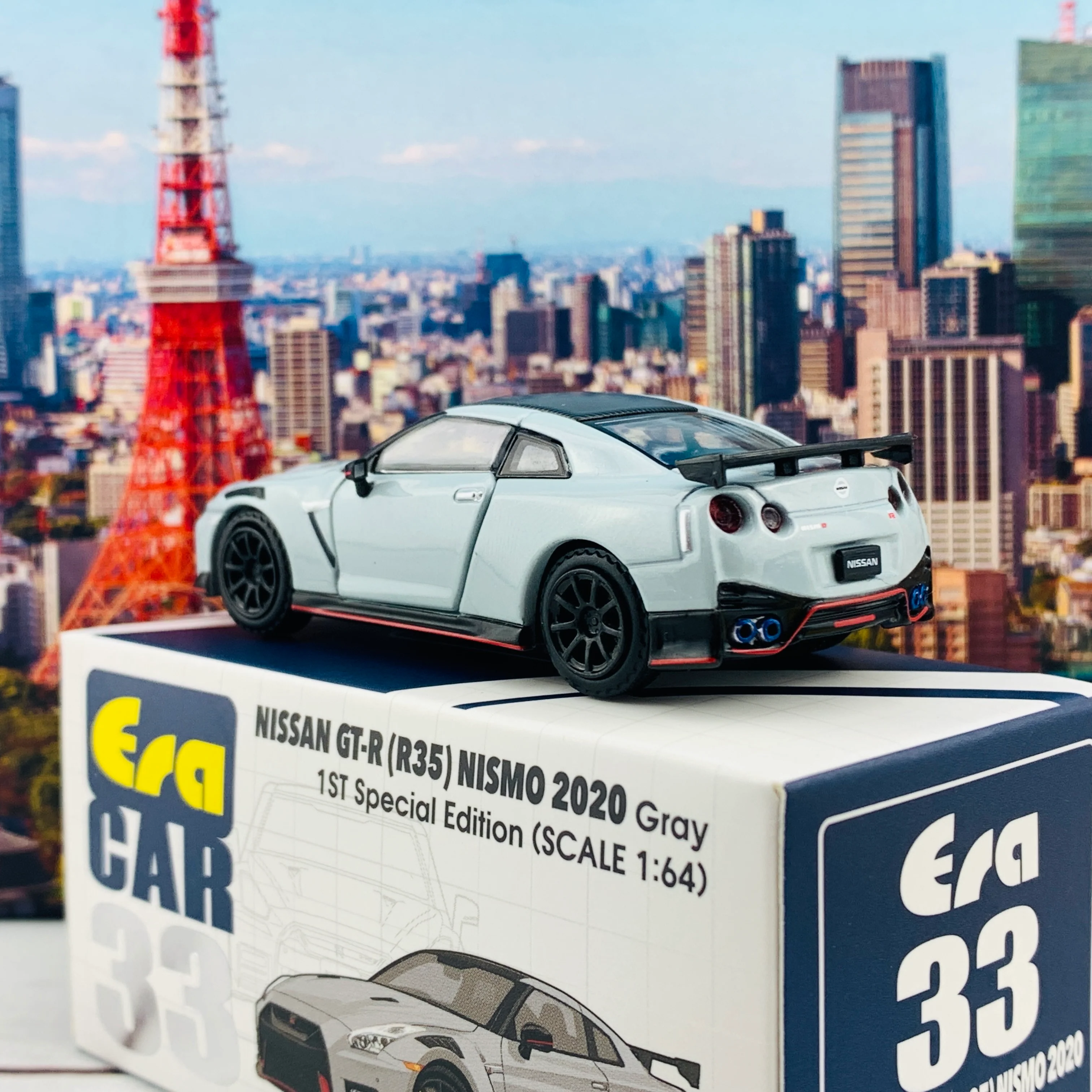 ERA CAR 33 1/64 Nissan GTR R35 NISMO 2020 Gray 1ST Special Edition NS20GTRRF33 - Image 6