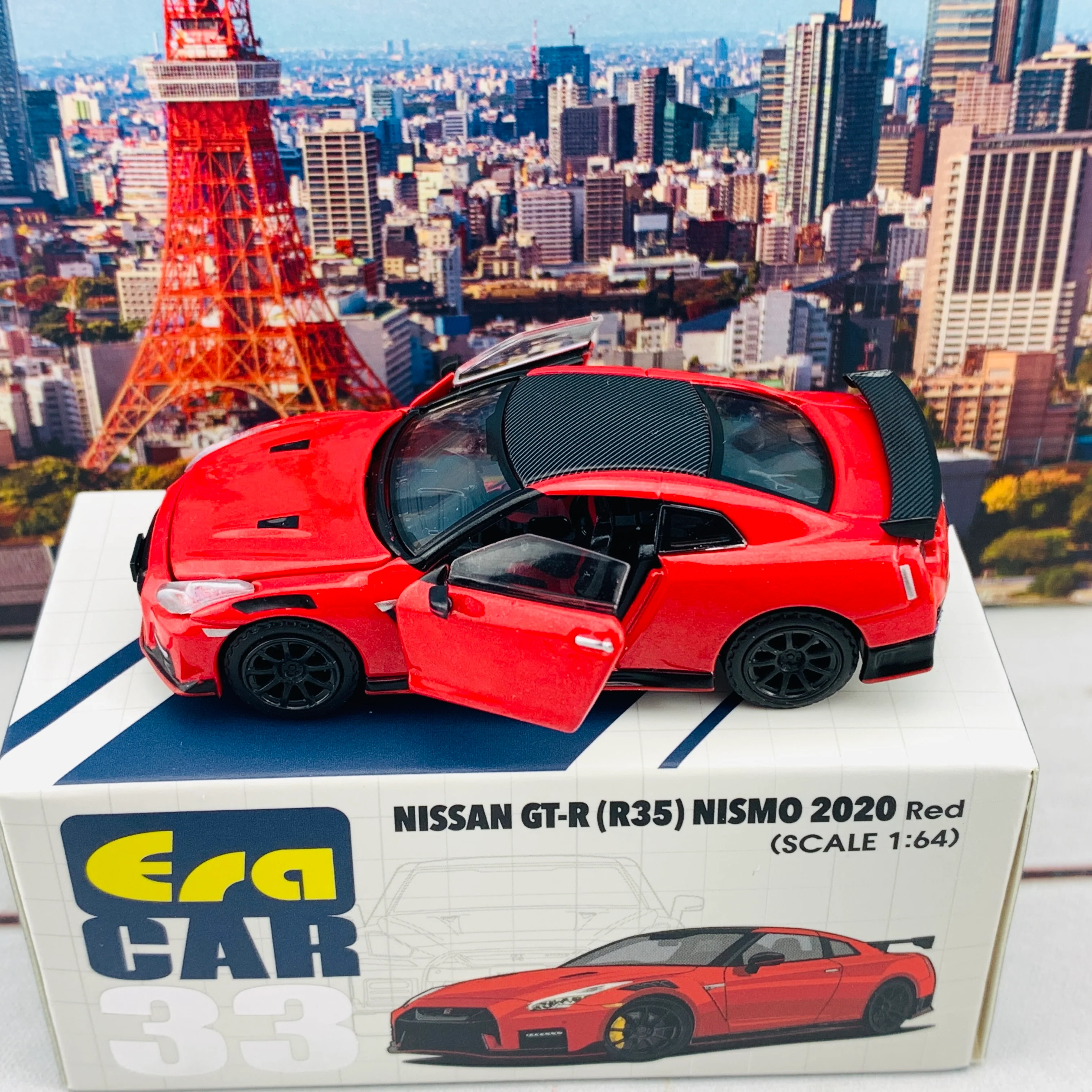 ERA CAR 33 1/64 Nissan GTR R35 NISMO 2020 Red NS20GTRRN33 - Image 5