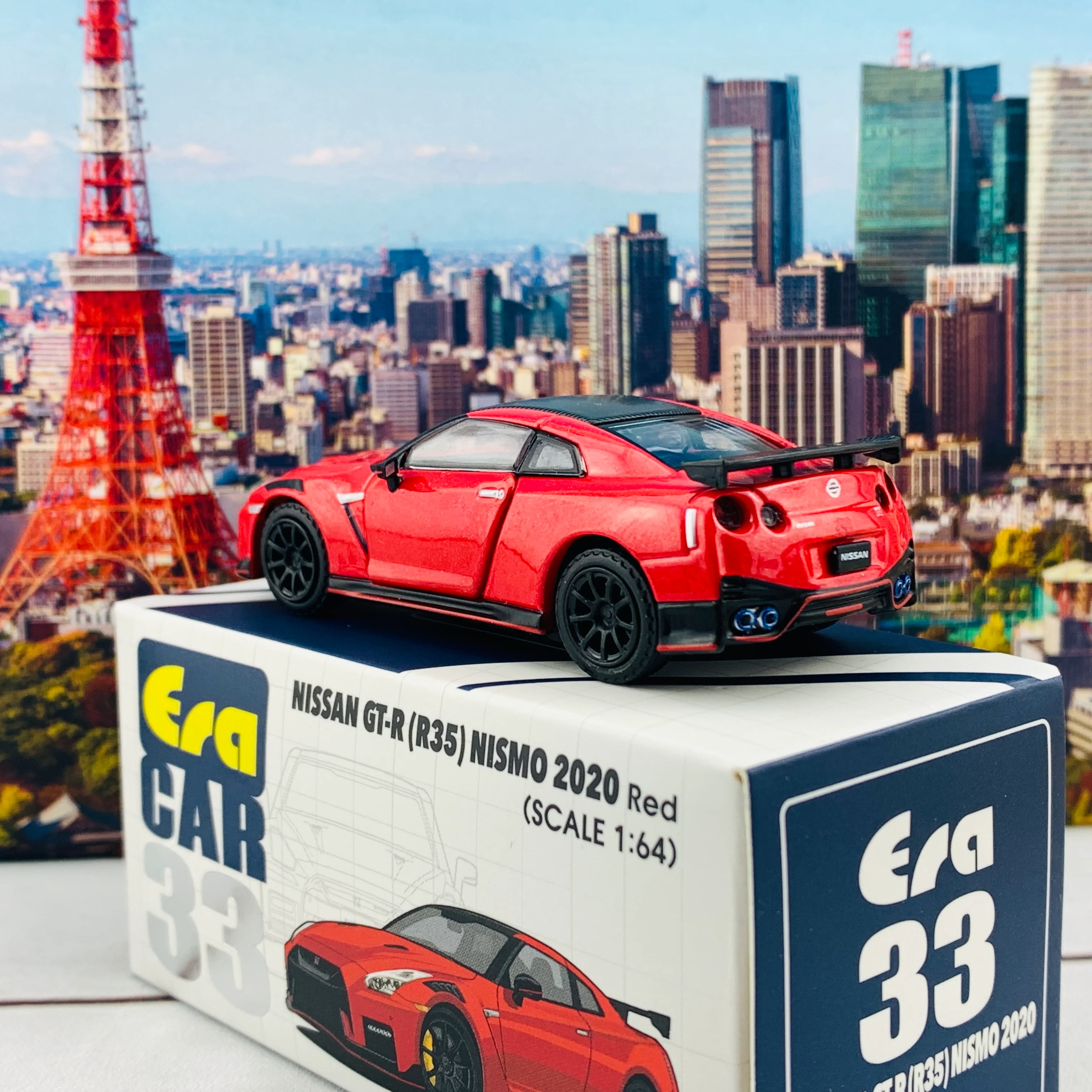 ERA CAR 33 1/64 Nissan GTR R35 NISMO 2020 Red NS20GTRRN33 - Image 6