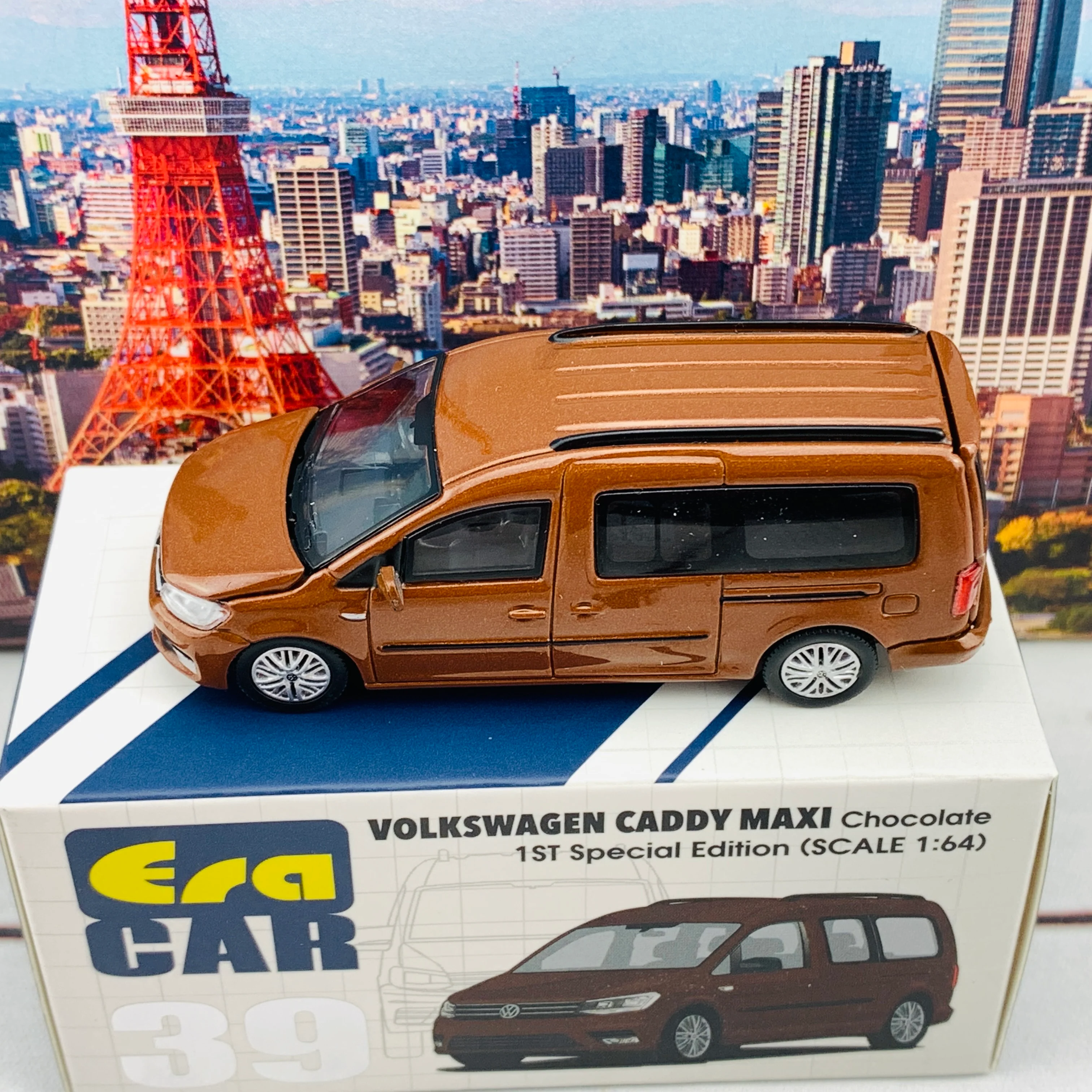 ERA CAR 39 1/64 Volkswagen Caddy Maxi 1ST Special Edition Chocolate VW20CAMRF39 - Image 5