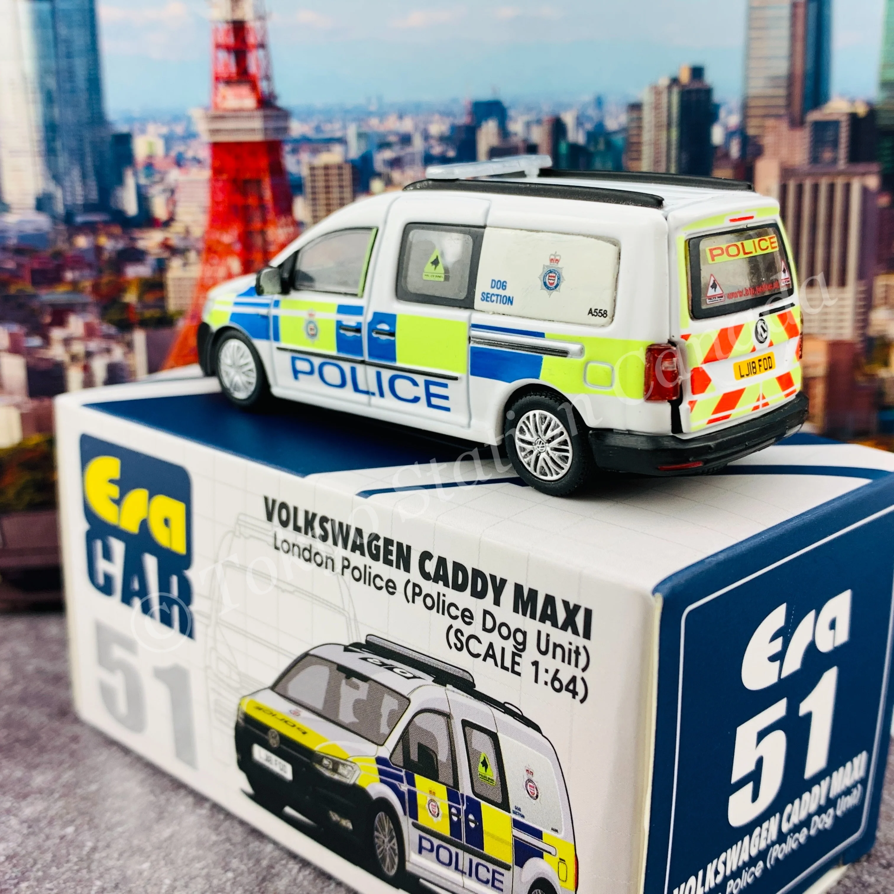 ERA CAR 51 1/64 VOLKSWAGEN CADDY MAXI London Police (Police Dog Unit) VW21CAMRN51 - Image 6