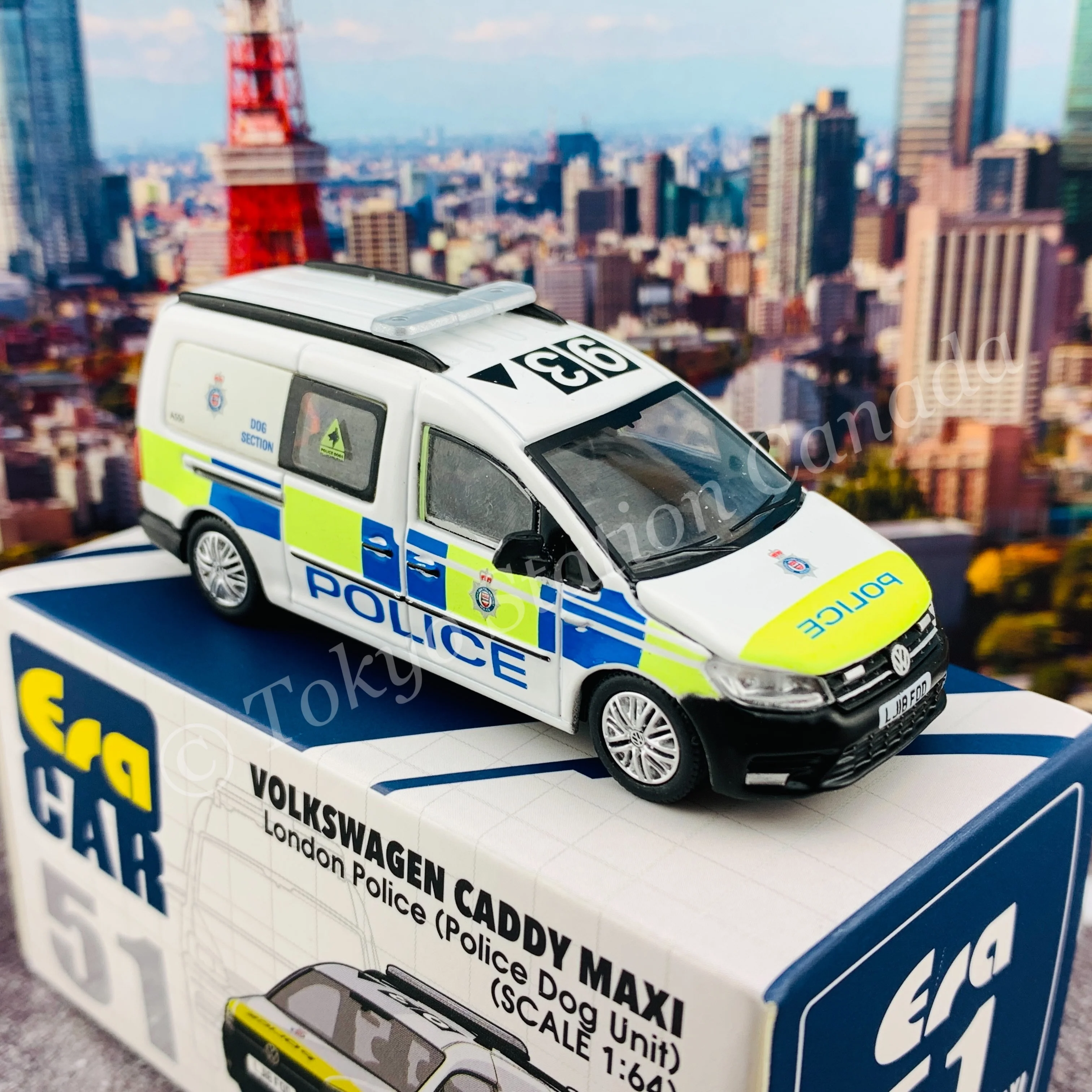 ERA CAR 51 1/64 VOLKSWAGEN CADDY MAXI London Police (Police Dog Unit) VW21CAMRN51 - Image 8