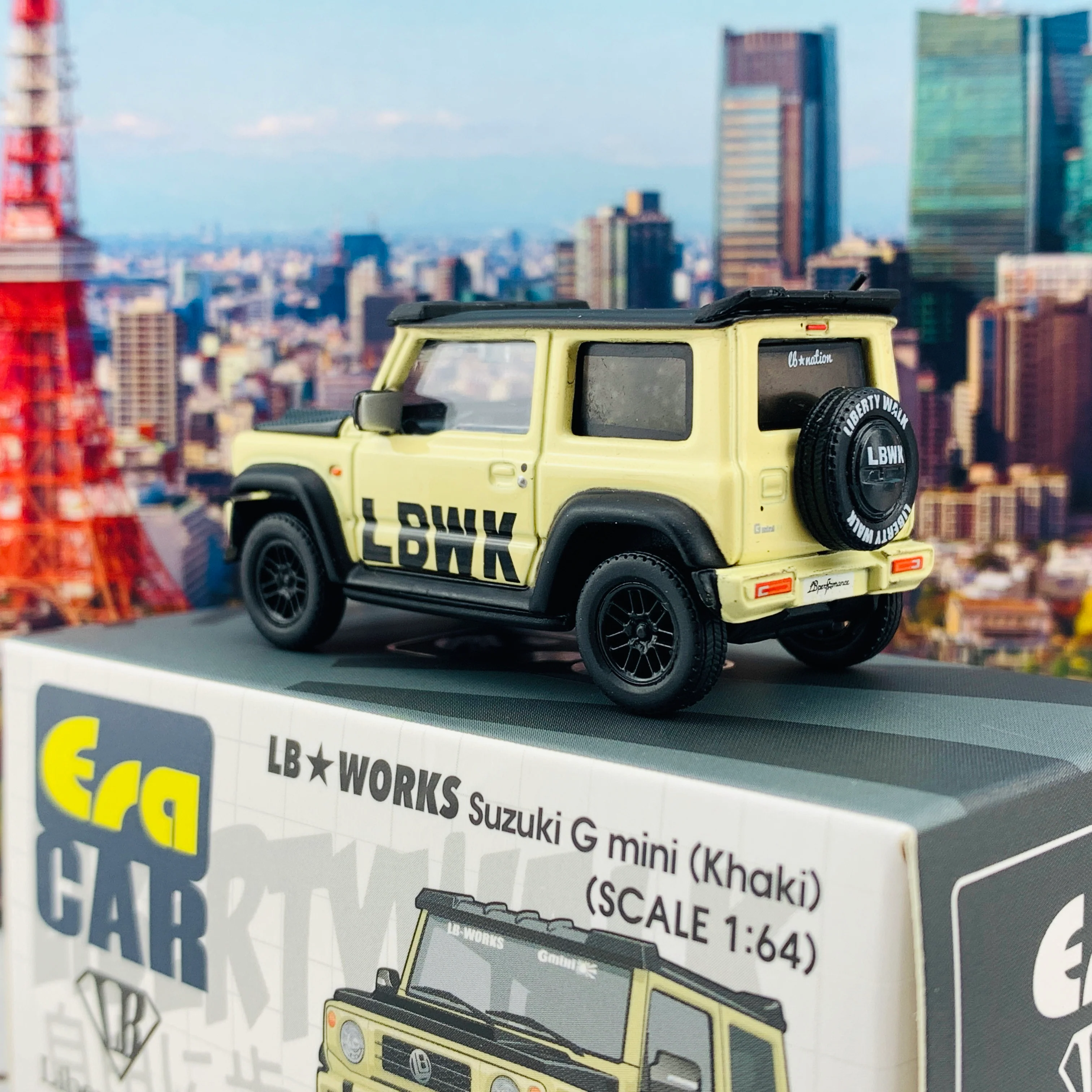 ERA CAR LB WORKS Suzuki G mini Khaki (1/64) SU19JSSP20 - Image 4