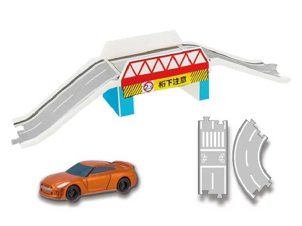 F-Toys Confect. Tomica Assembly Town 4 - #4 Nissan GTR + Bridge - Image 2
