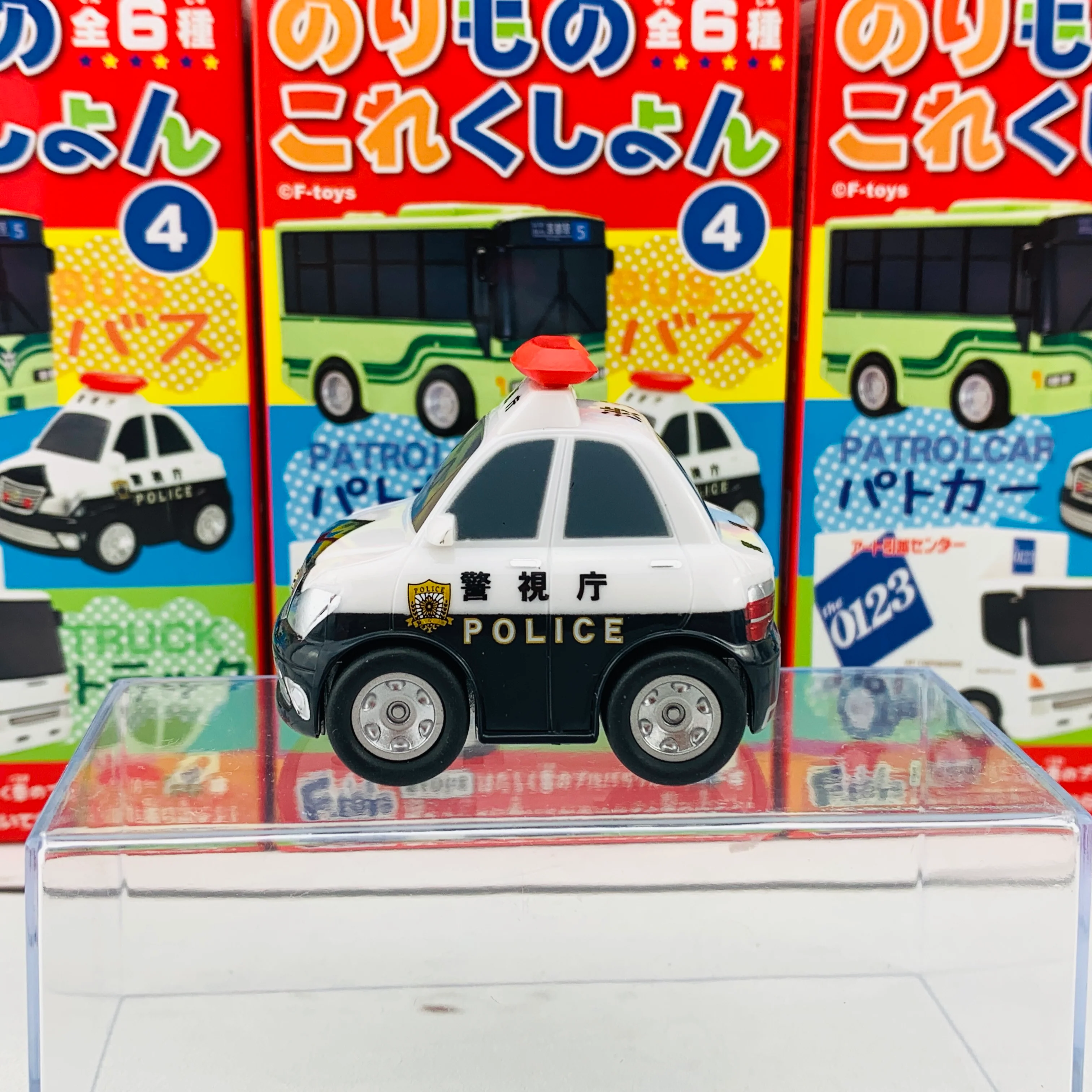 F-Toys Confect. Vehicle Collection #4 Pullback Mini Car C-1 Police Car - Image 2