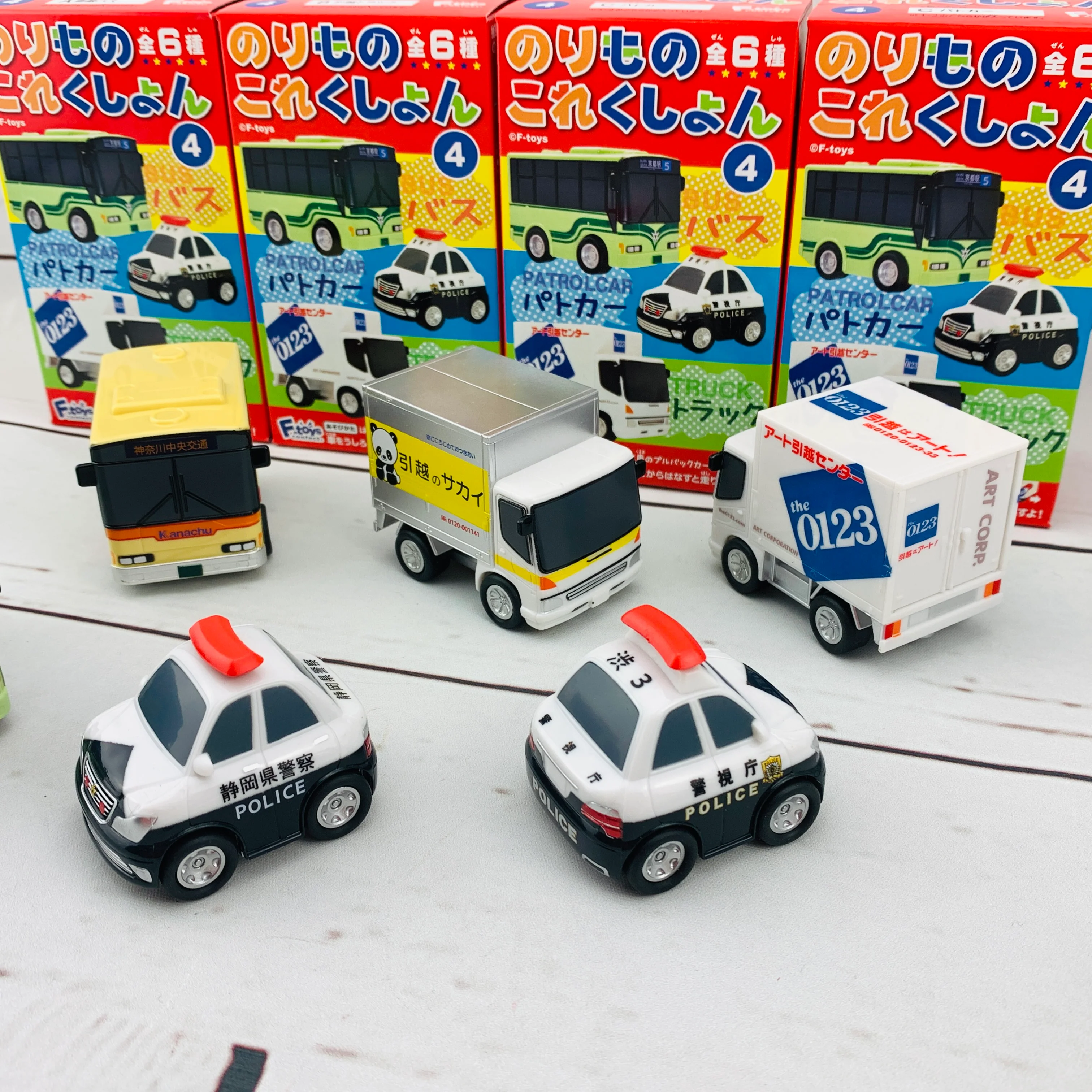 F-Toys Confect. Vehicle Collection #4 Pullback Mini Car - Complete Set of 6 - Image 3