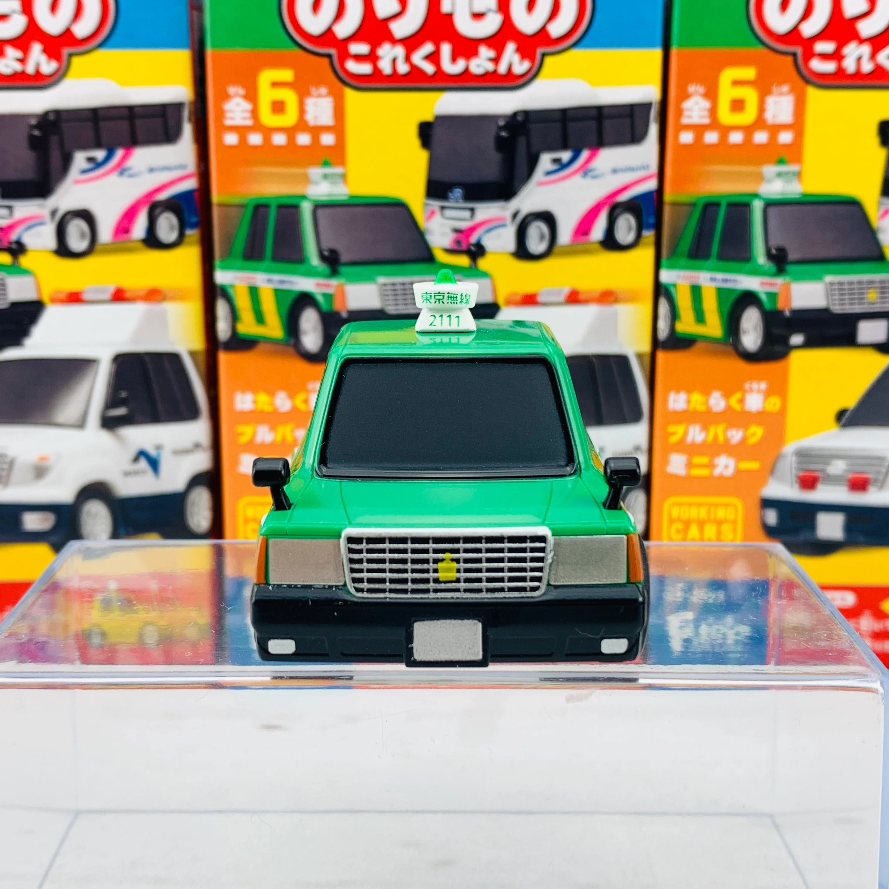 F-Toys Confect. Vehicle Collection #5 Pullback Mini Car - Working Cars A-2 Tokyo Radio Taxi - Image 4