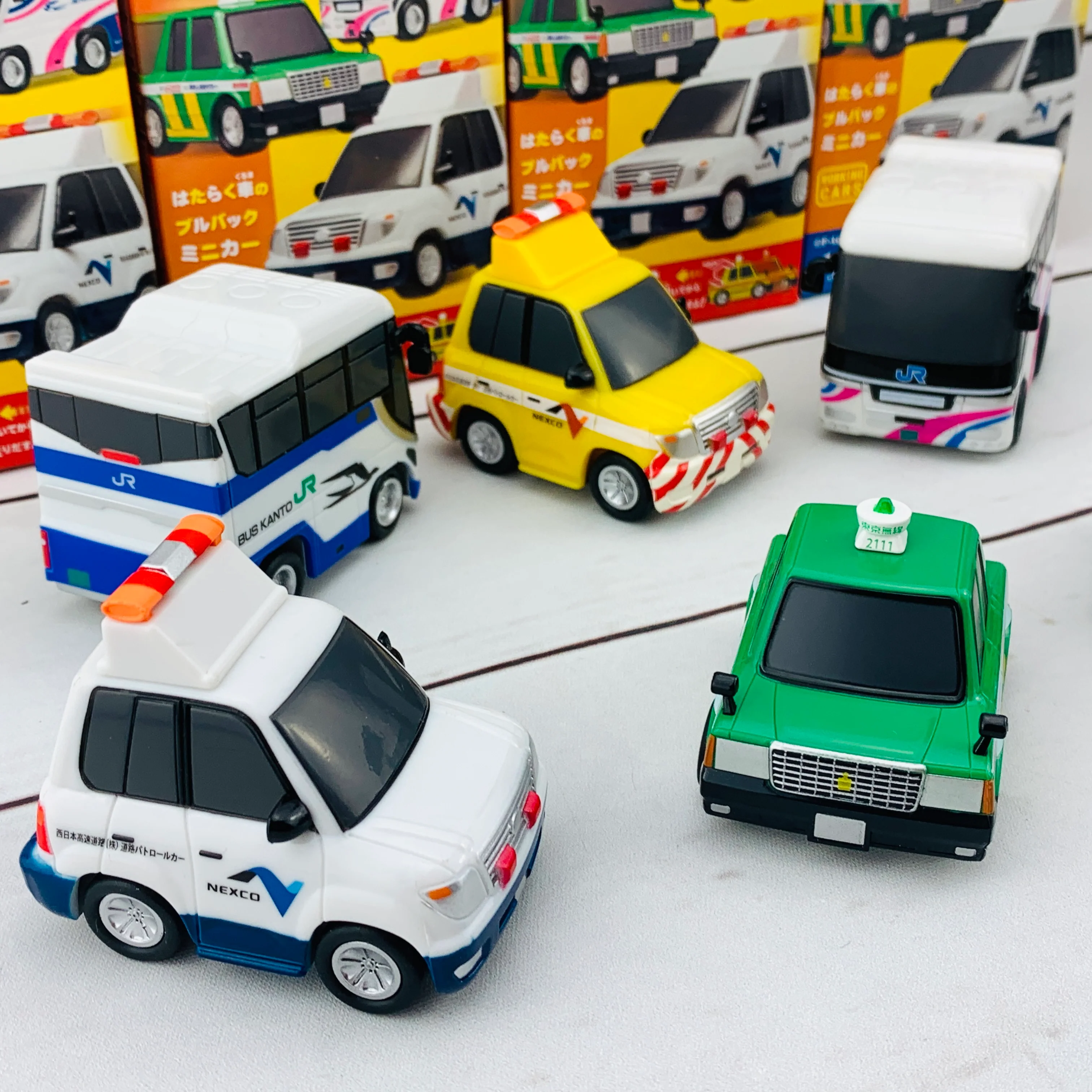 F-Toys Confect. Vehicle Collection #5 Pullback Mini Car - Working Cars Complete Set of 6 - Image 4