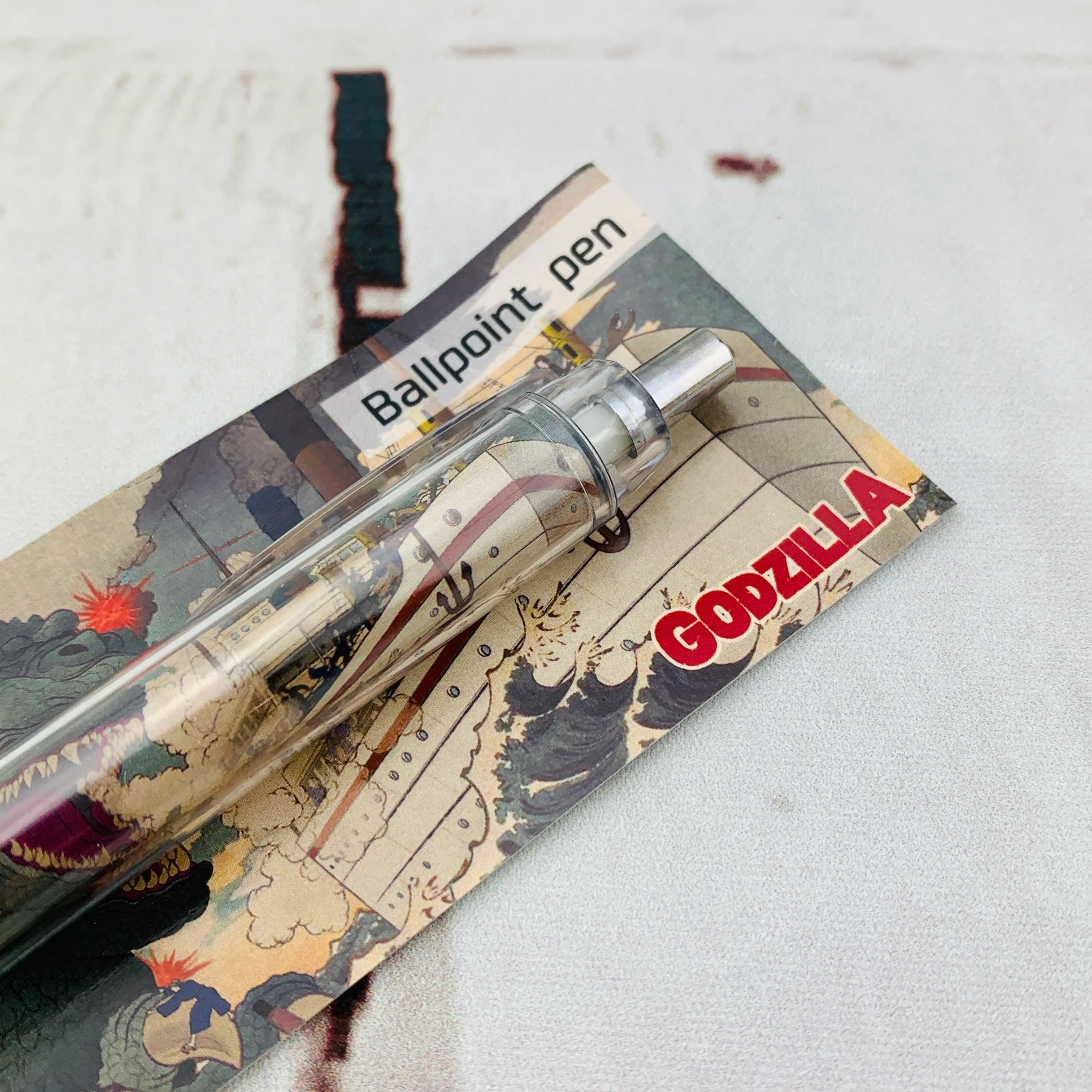 Folcart Japan Godzilla Ballpoint Pen - Large Monster Ocean Appearance - Image 2