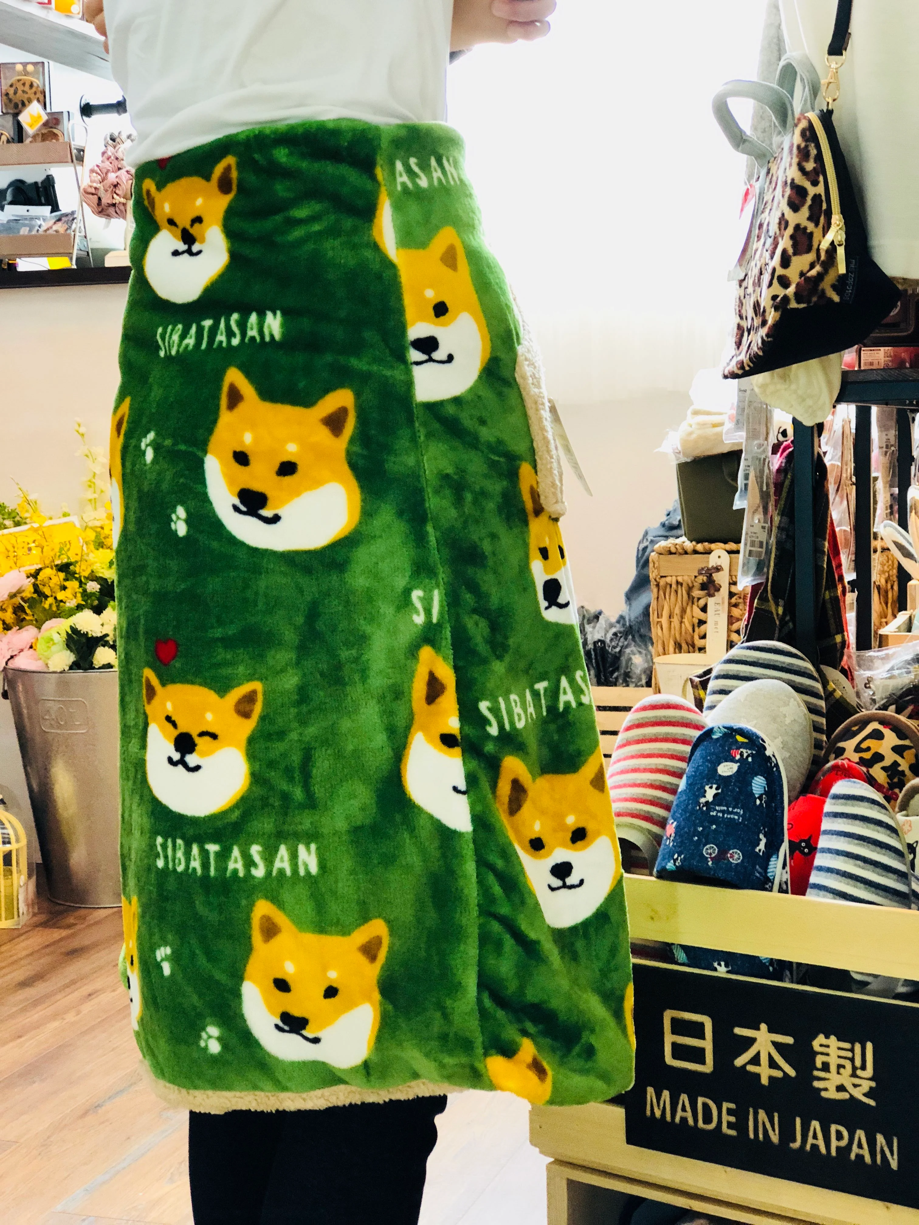 FRIENDSHILL SIBATASAN Wrap Skirt EK-10-40 Green - Image 2