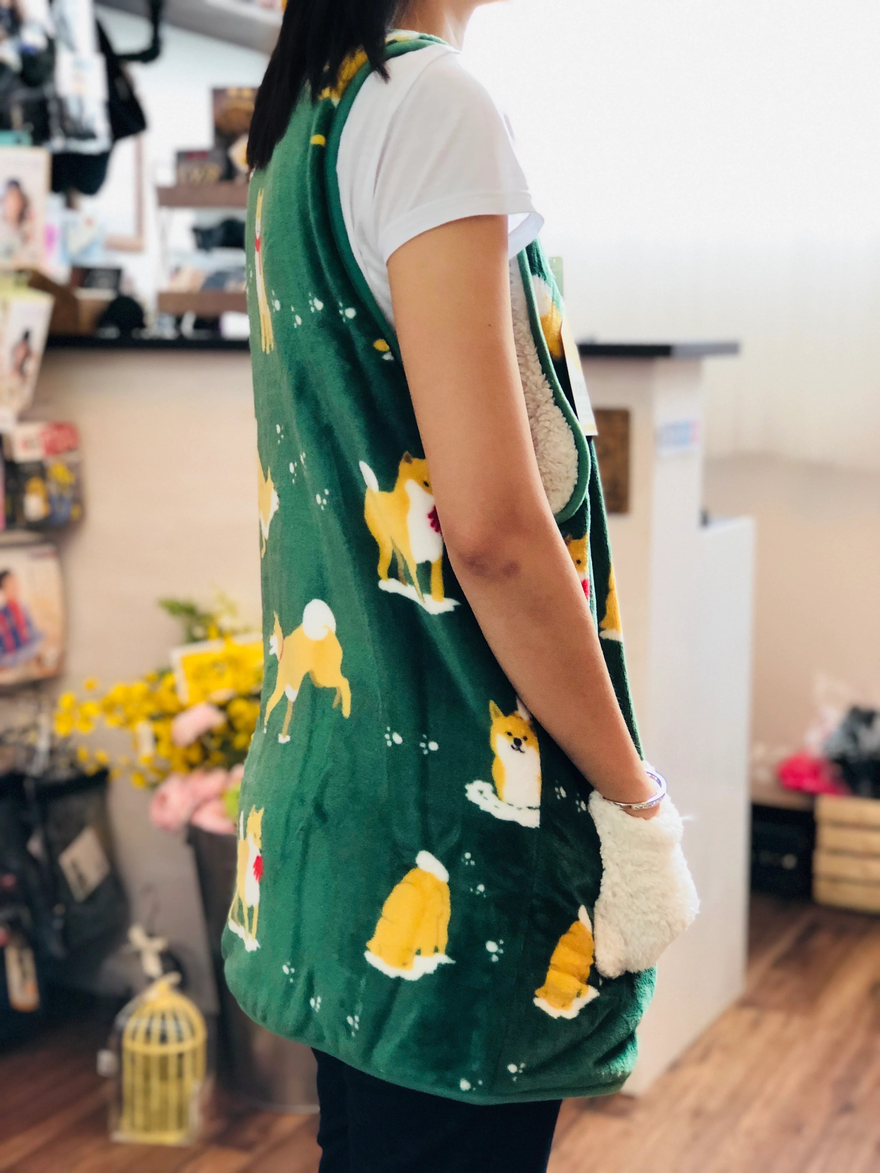 FRIENDSHILL Sleeveless Jacket - Sibatasan Green CW-451-429 - Image 3