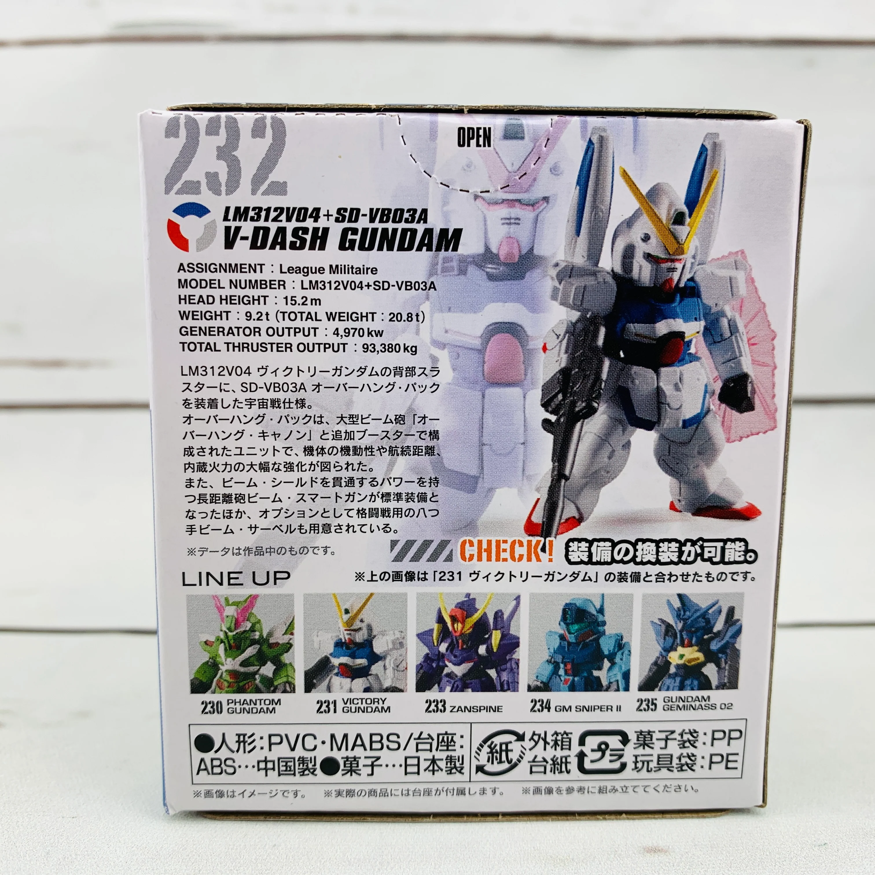 FUSION WORKS Gundam Converge #19 - 232 LM312V04 + SD-VB03A V-DASH GUNDAM - Image 2