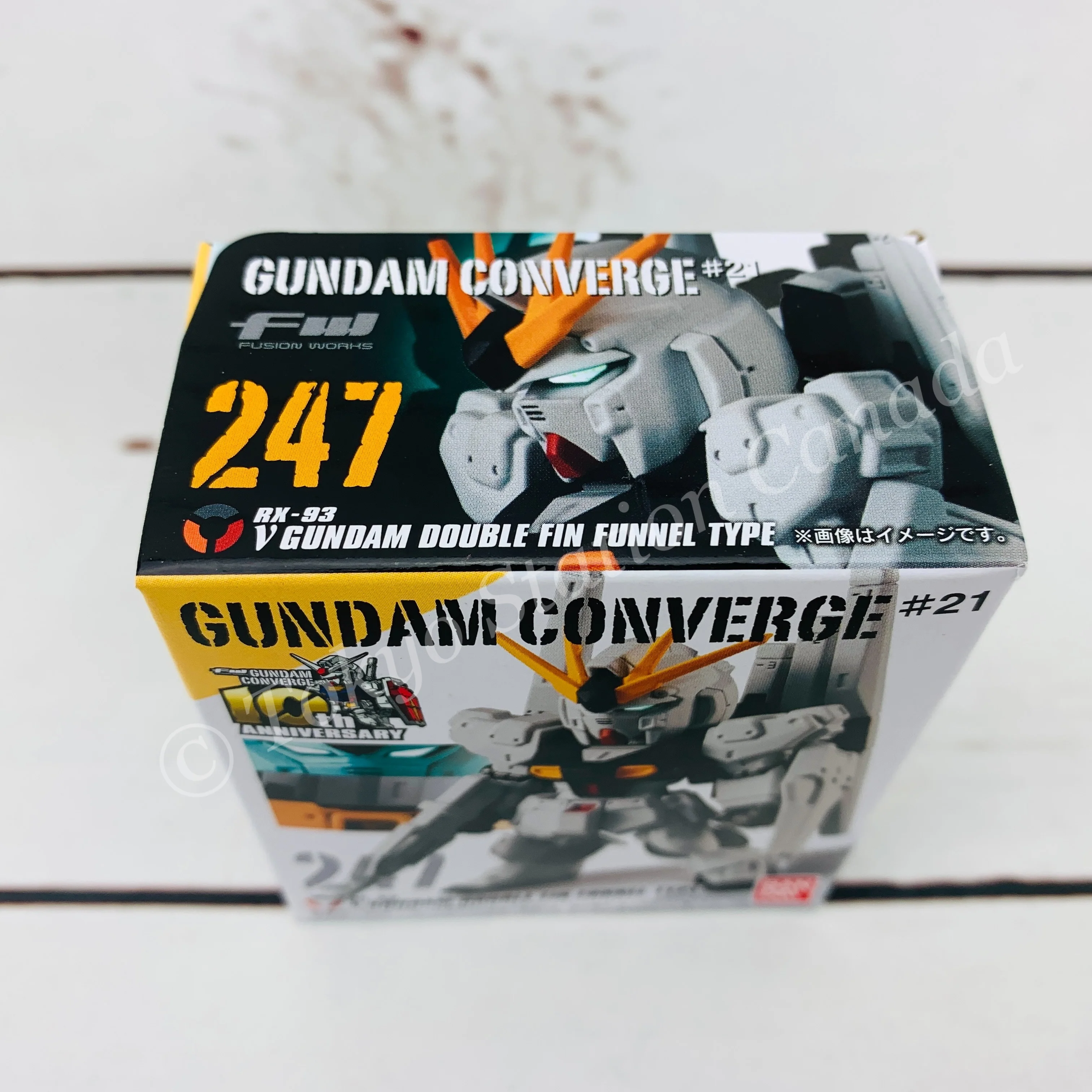 FUSION WORKS Gundam Converge #21  - 247 RX-93 V GUNDAM DOUBLE FIN FUNNEL TYPE - Image 2