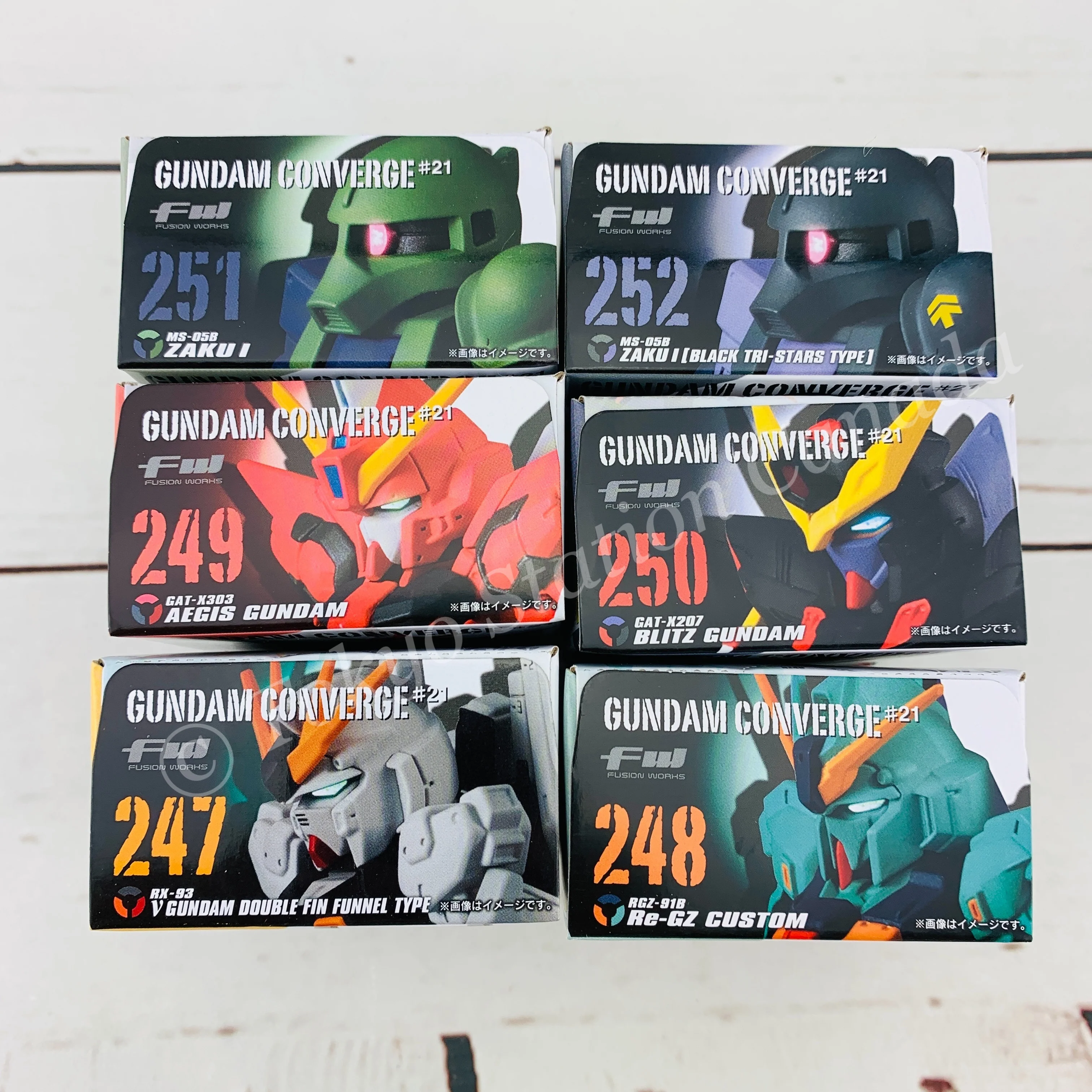 FUSION WORKS Gundam Converge #21 Complete set of 6 - Image 2