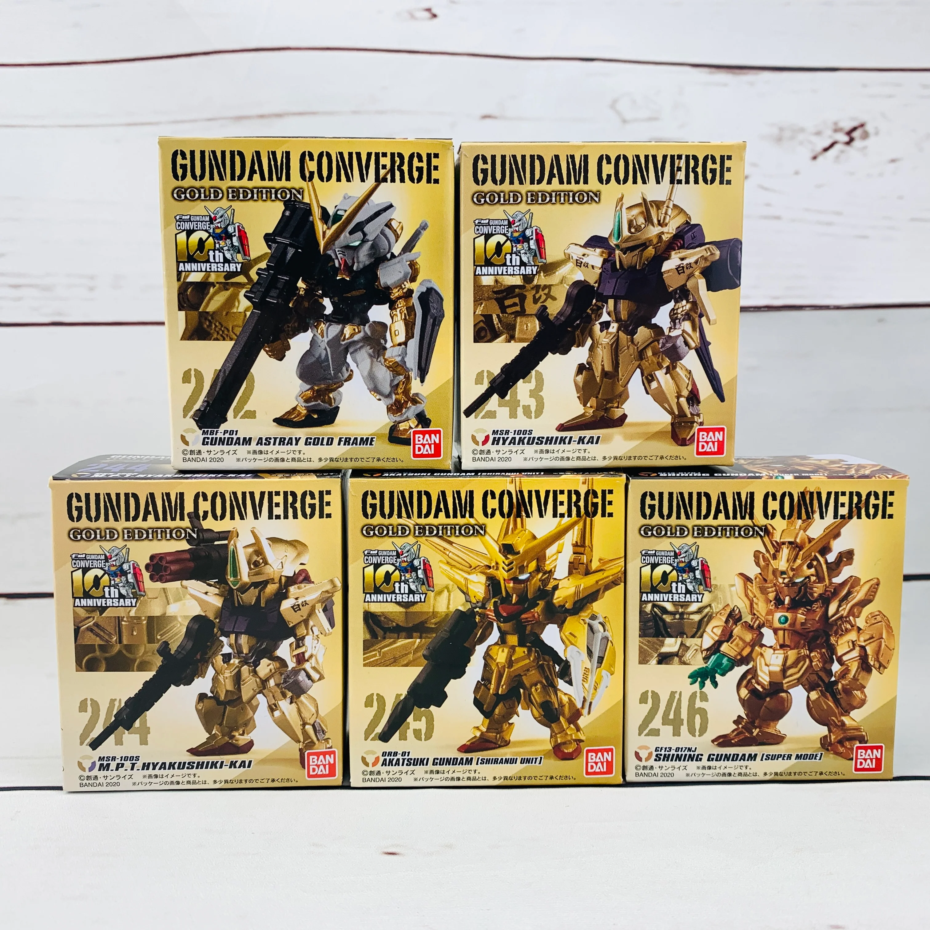 FUSION WORKS Gundam Converge GOLD EDITION Complete set of 5 - Image 2
