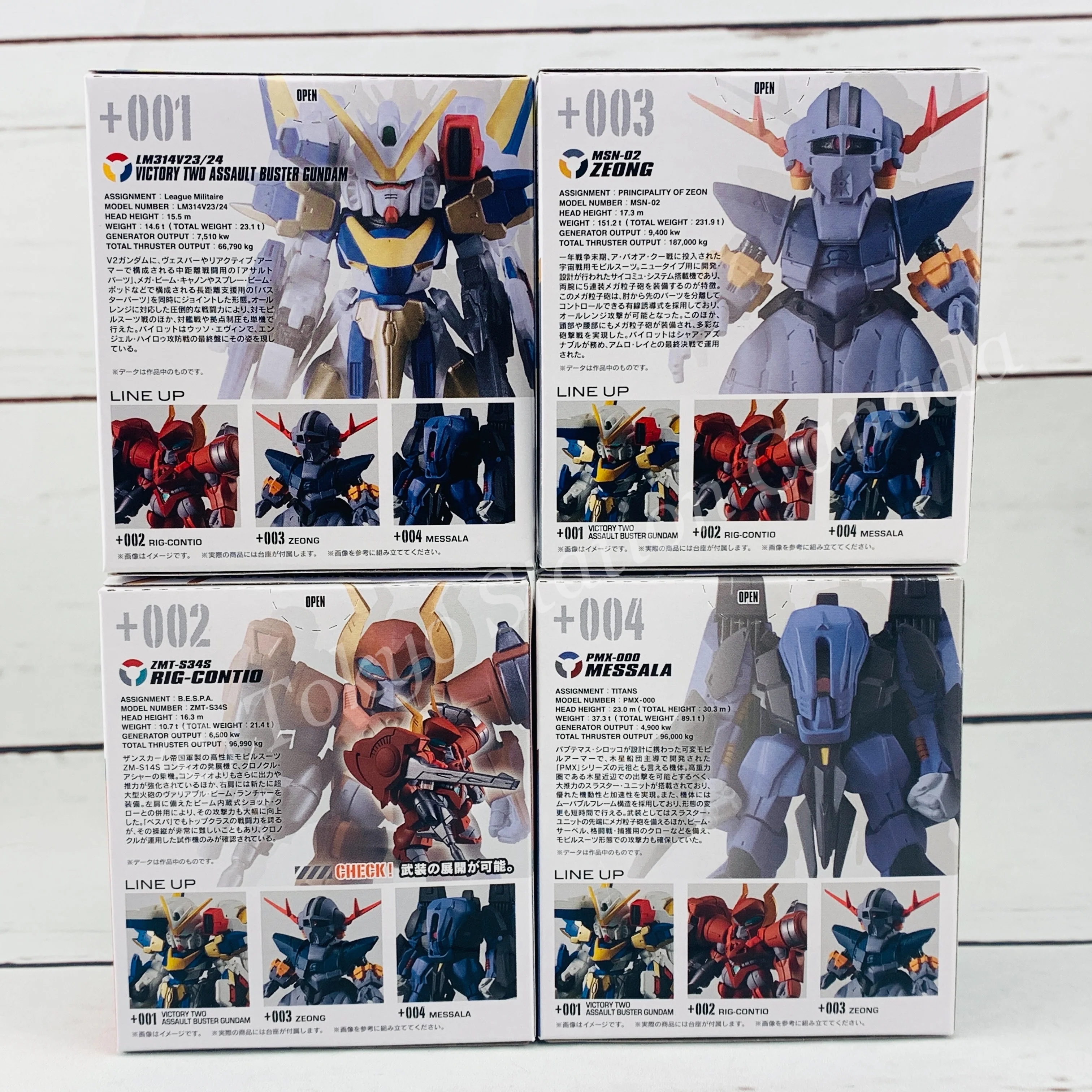 FW GUNDAM CONVERGE #Plus 01 Complete set of 4  (4549660503477) - Image 2