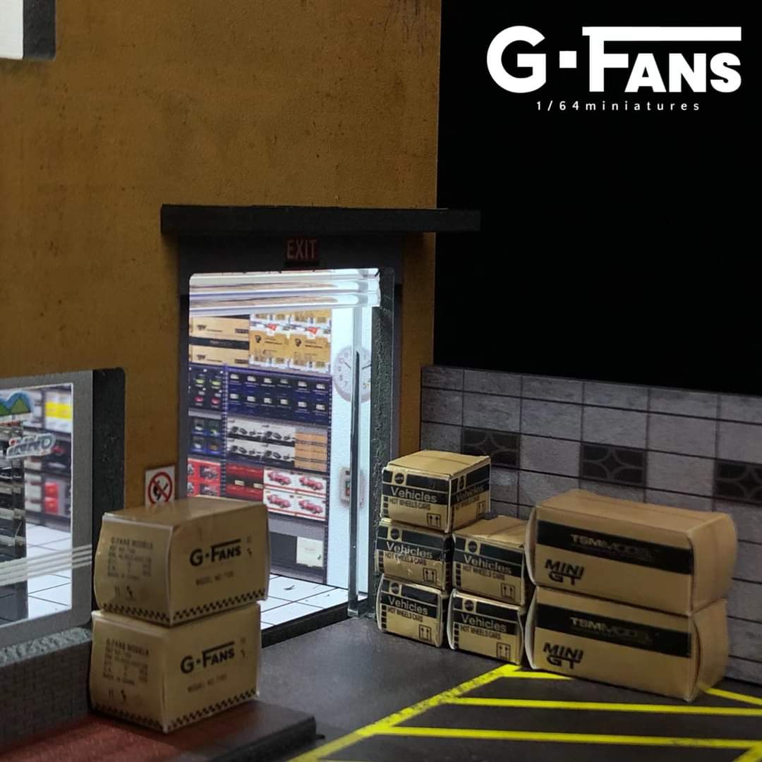 G-FANS 1/64 Diorama with LED Light - Model Car Shop 710026 - Image 3