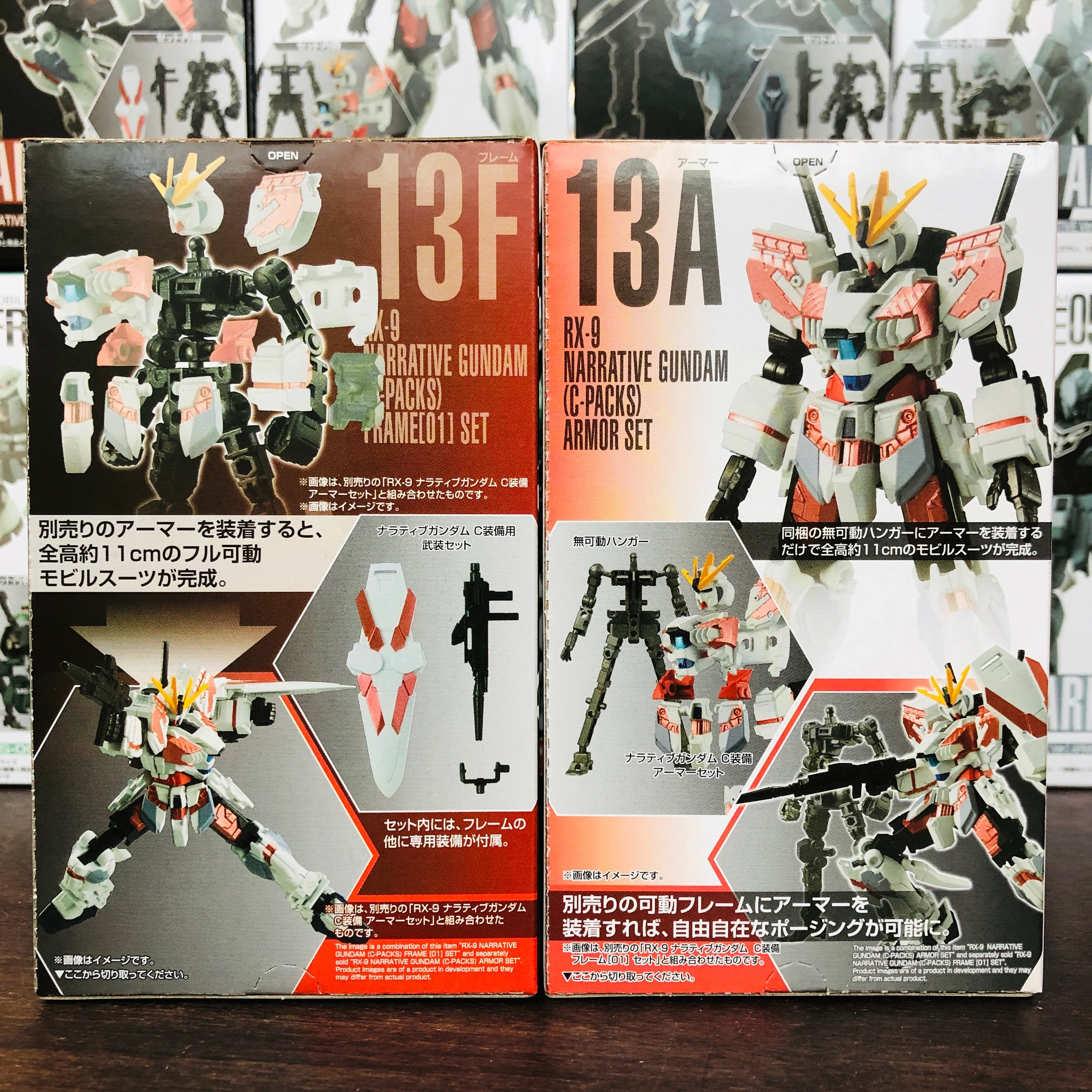 GFRAME 05 Mobile Suit Gundam 13A and 13F RX-9 Narrative Gundam (C-PACKS) Armor and Frame (01) Set - Image 2