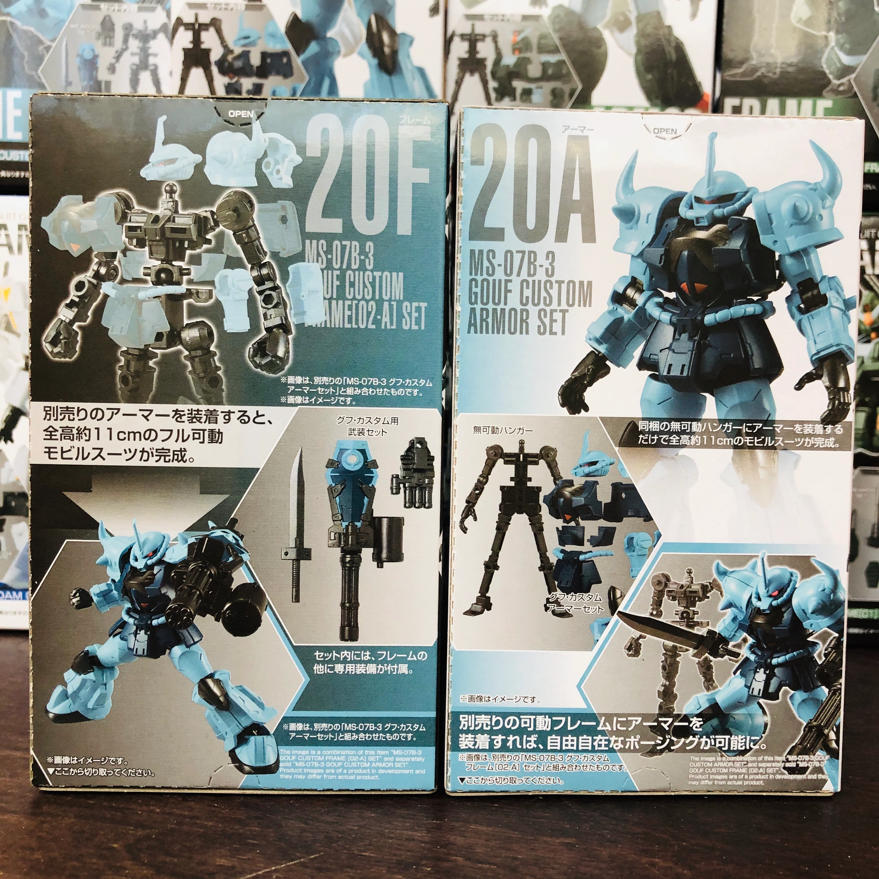 GFRAME 07 Mobile Suit Gundam 20A and 20F MS-07B-3 Gouf Custom Armor and Frame (02-A) Set - Image 2
