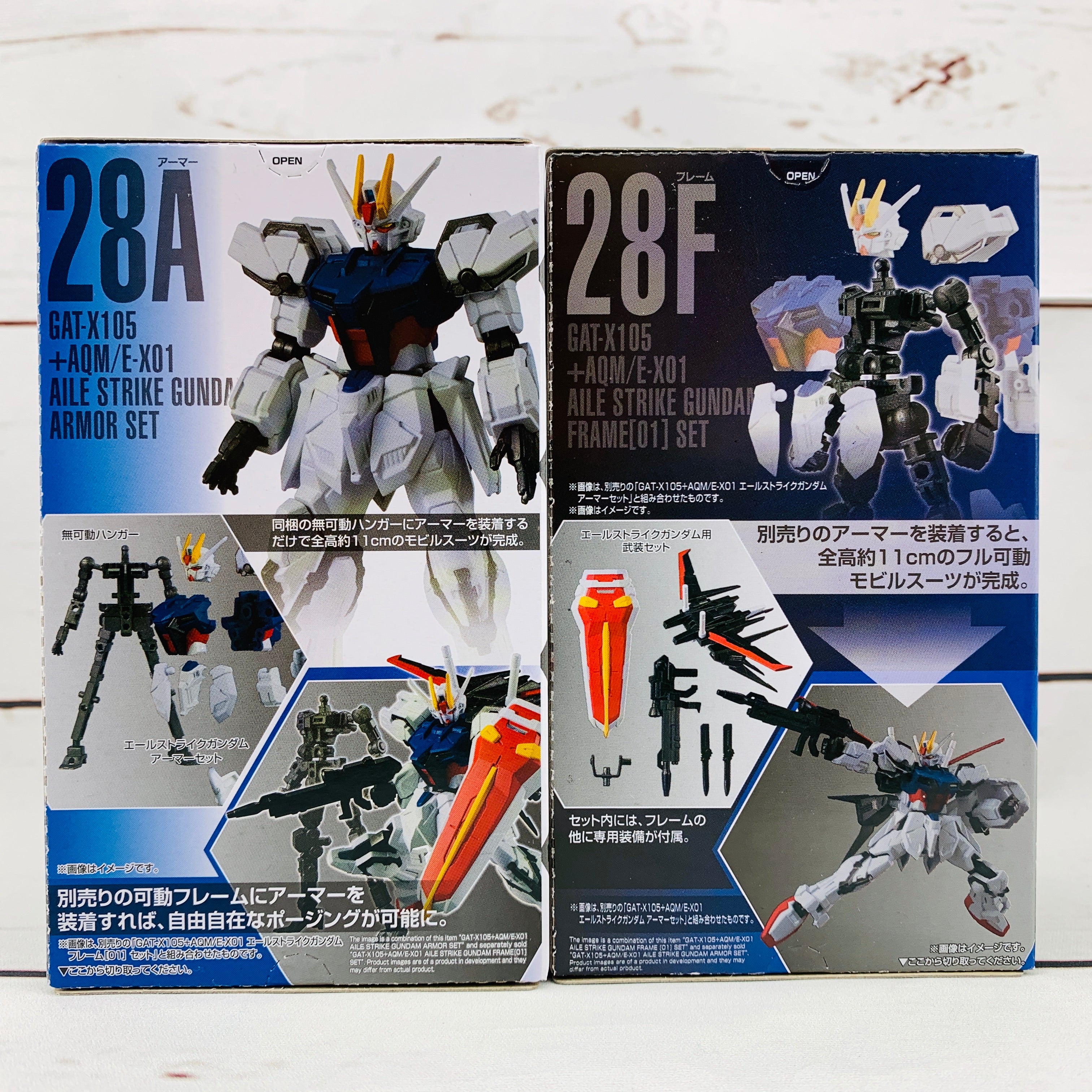 GFRAME 10 Mobile Suit Gundam 28A GAT-X105+AQM/E-X01 Aile Strike Gundam Armor Set and 28F GAT-X105+AQM/E-X01 Aile Strike Gundam Frame (01) Set - Image 2