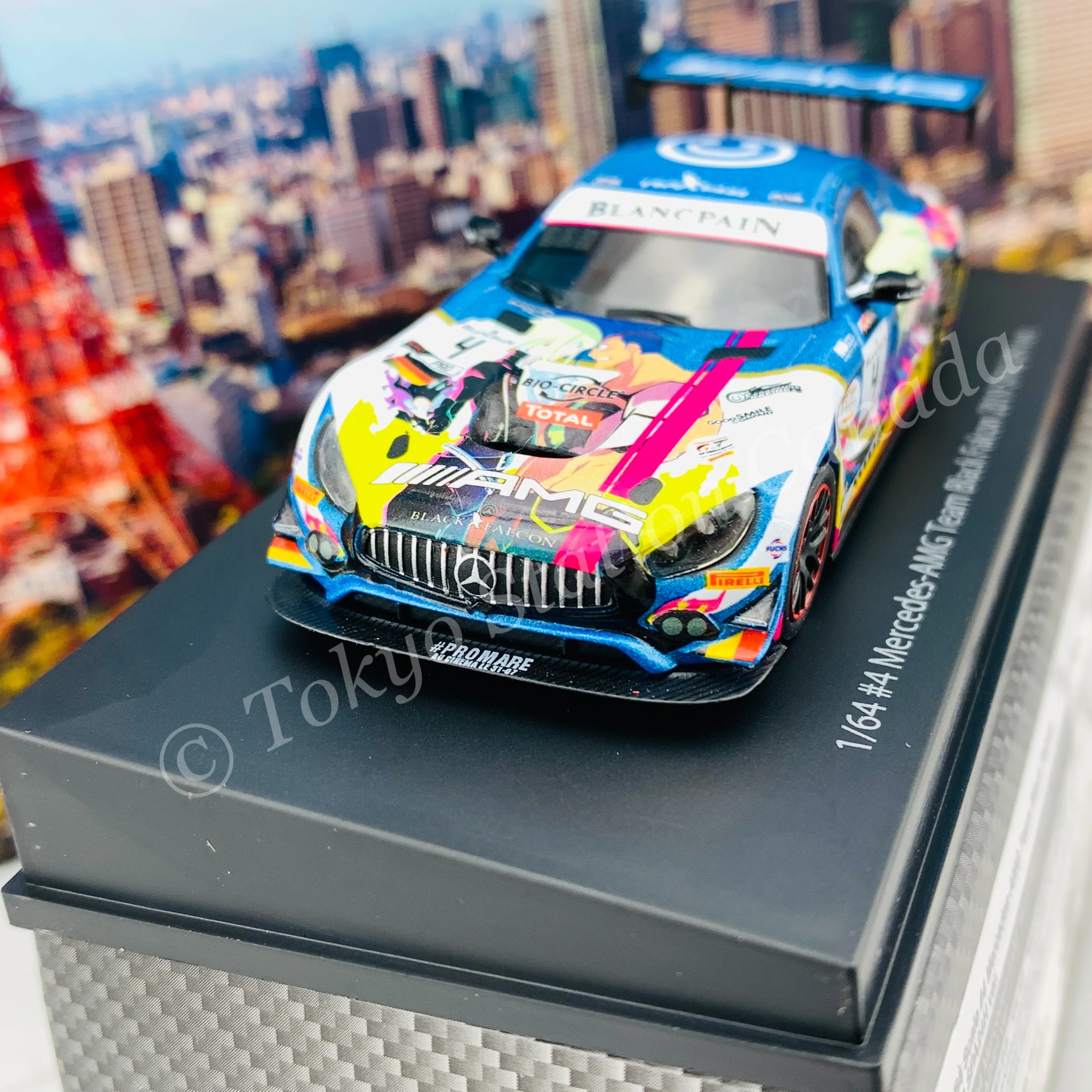 GOODSMILE 1/64 #4 Mercedes-AMG Team Black Falcon 2019 SPA24H Ver. 4560392842375 - Image 3