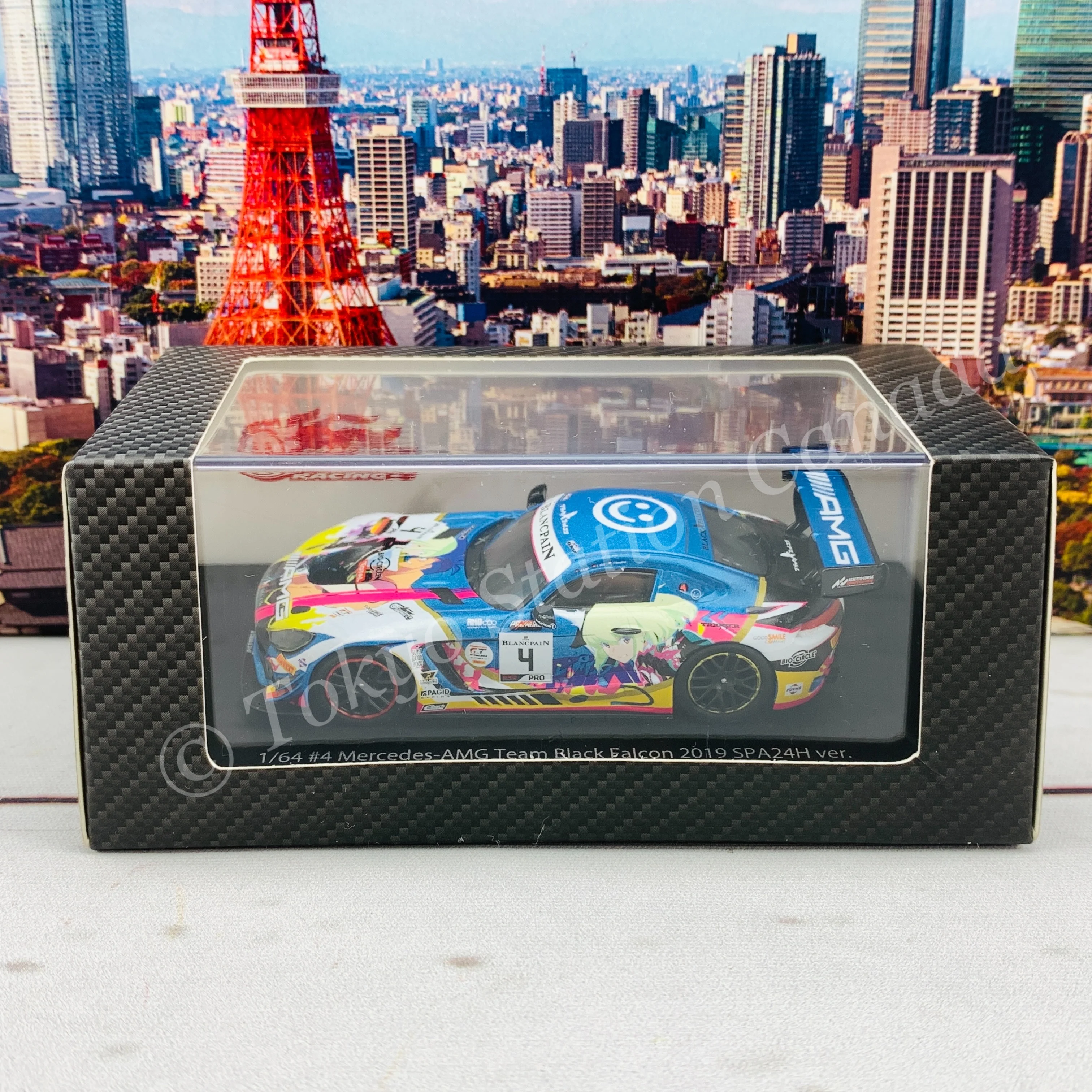 GOODSMILE 1/64 #4 Mercedes-AMG Team Black Falcon 2019 SPA24H Ver. 4560392842375 - Image 7
