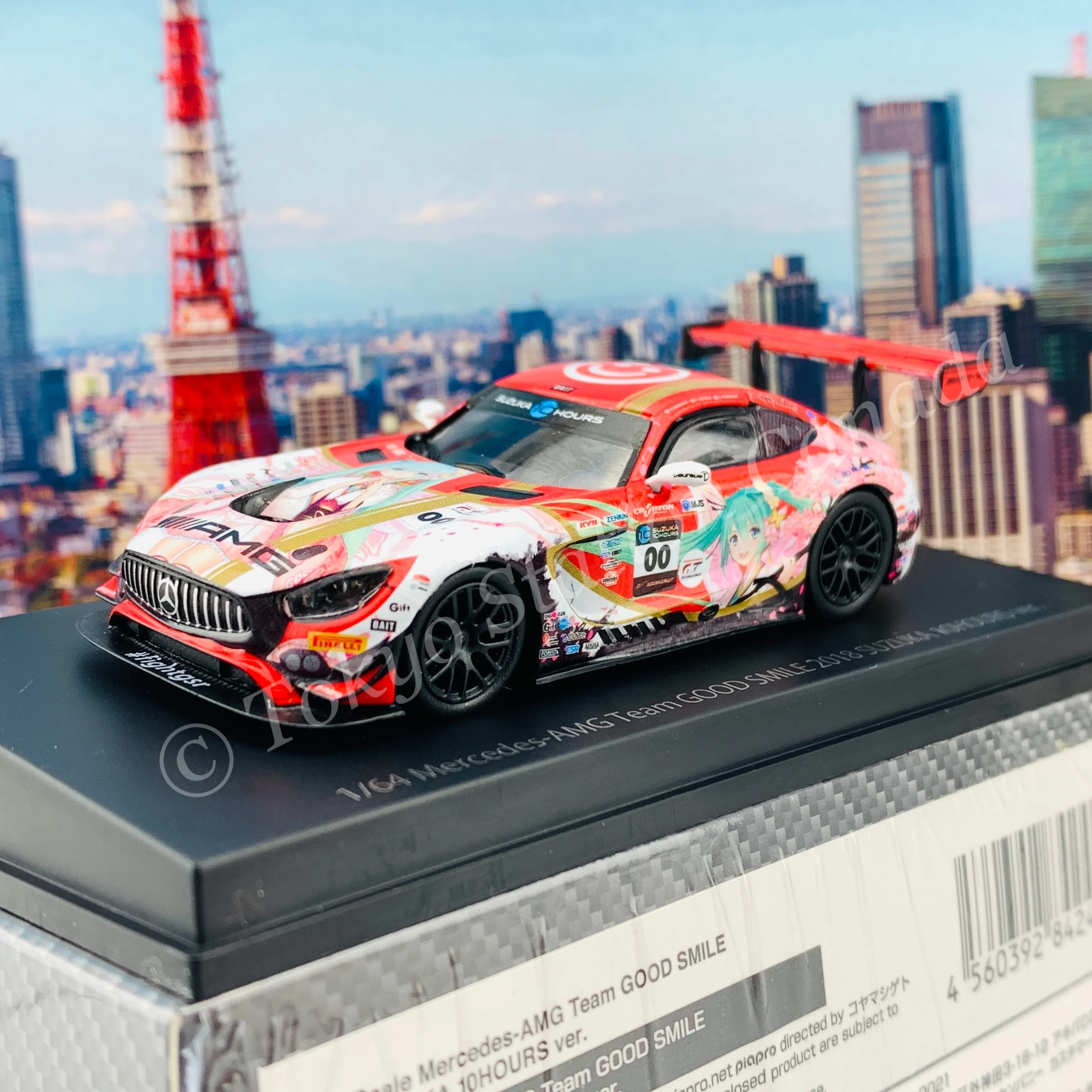 GOODSMILE 1/64 #4 Mercedes-AMG Team GOOD SMILE 2018 SUZUKA 10HOURS ver. 4560392842443 - Image 2