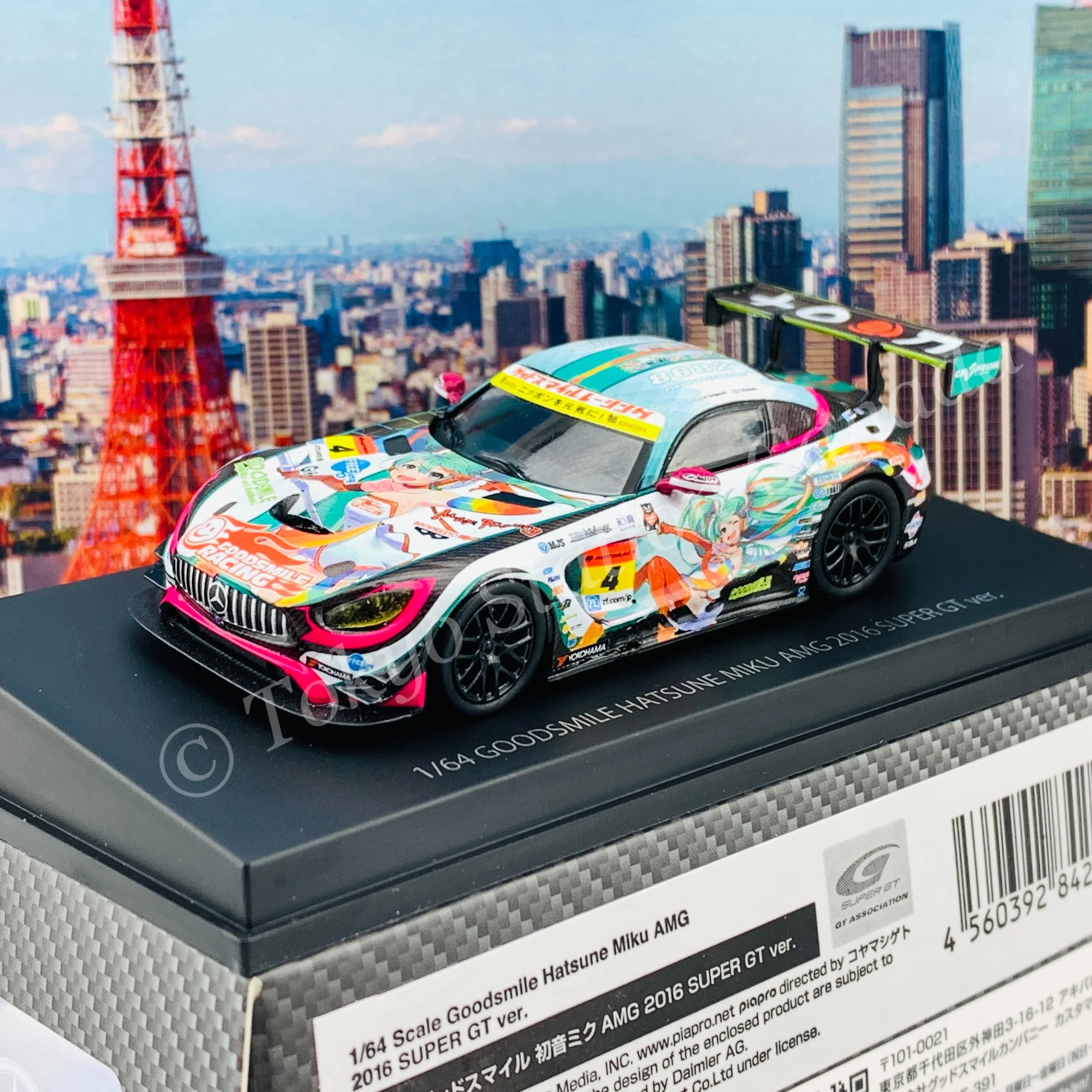 GOODSMILE 1/64 Hatsune Miku AMG 2016 Super GT Ver. 4560392842405 - Image 2