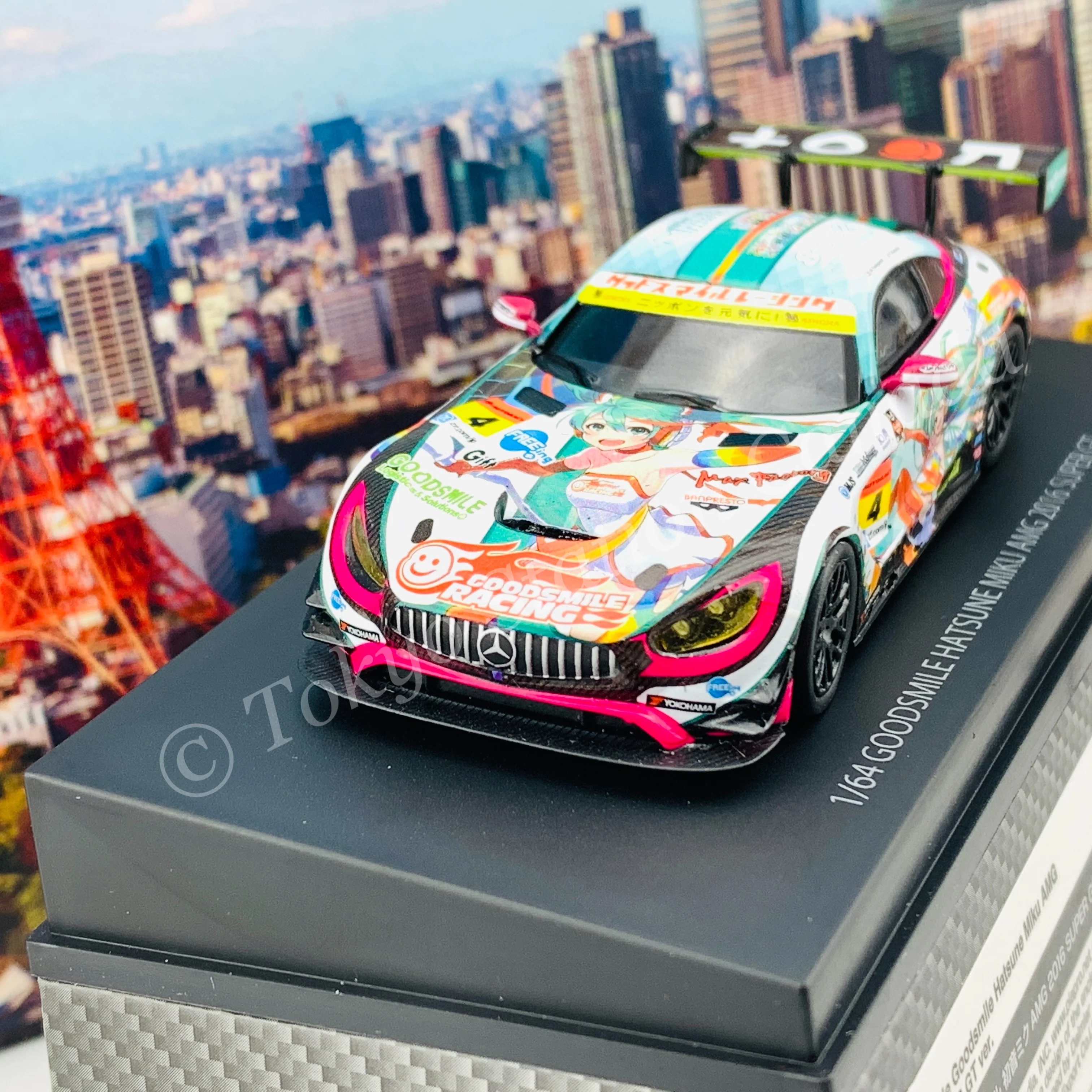 GOODSMILE 1/64 Hatsune Miku AMG 2016 Super GT Ver. 4560392842405 - Image 3