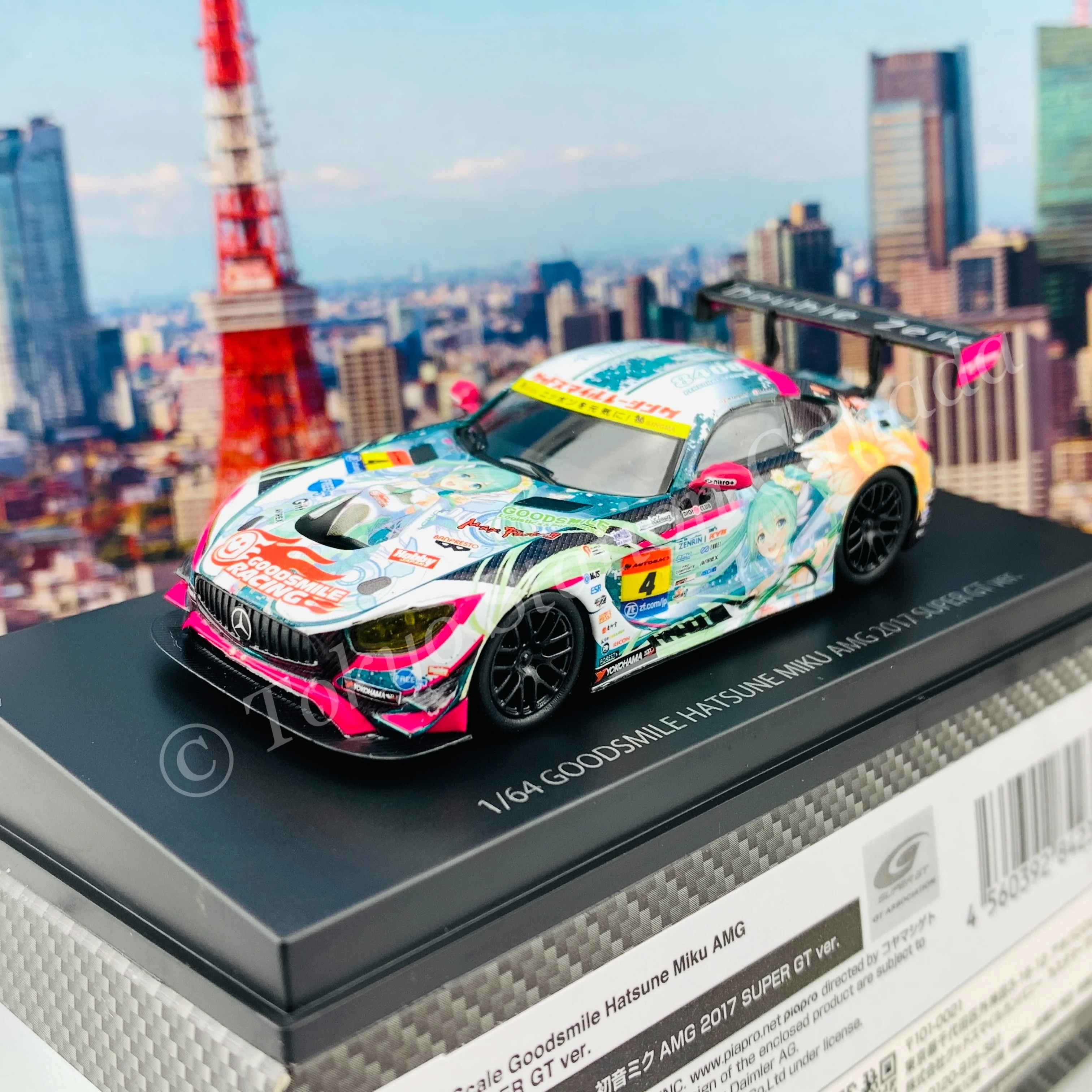 GOODSMILE 1/64 Hatsune Miku AMG 2017 Super GT Ver. 4560392842382 - Image 2