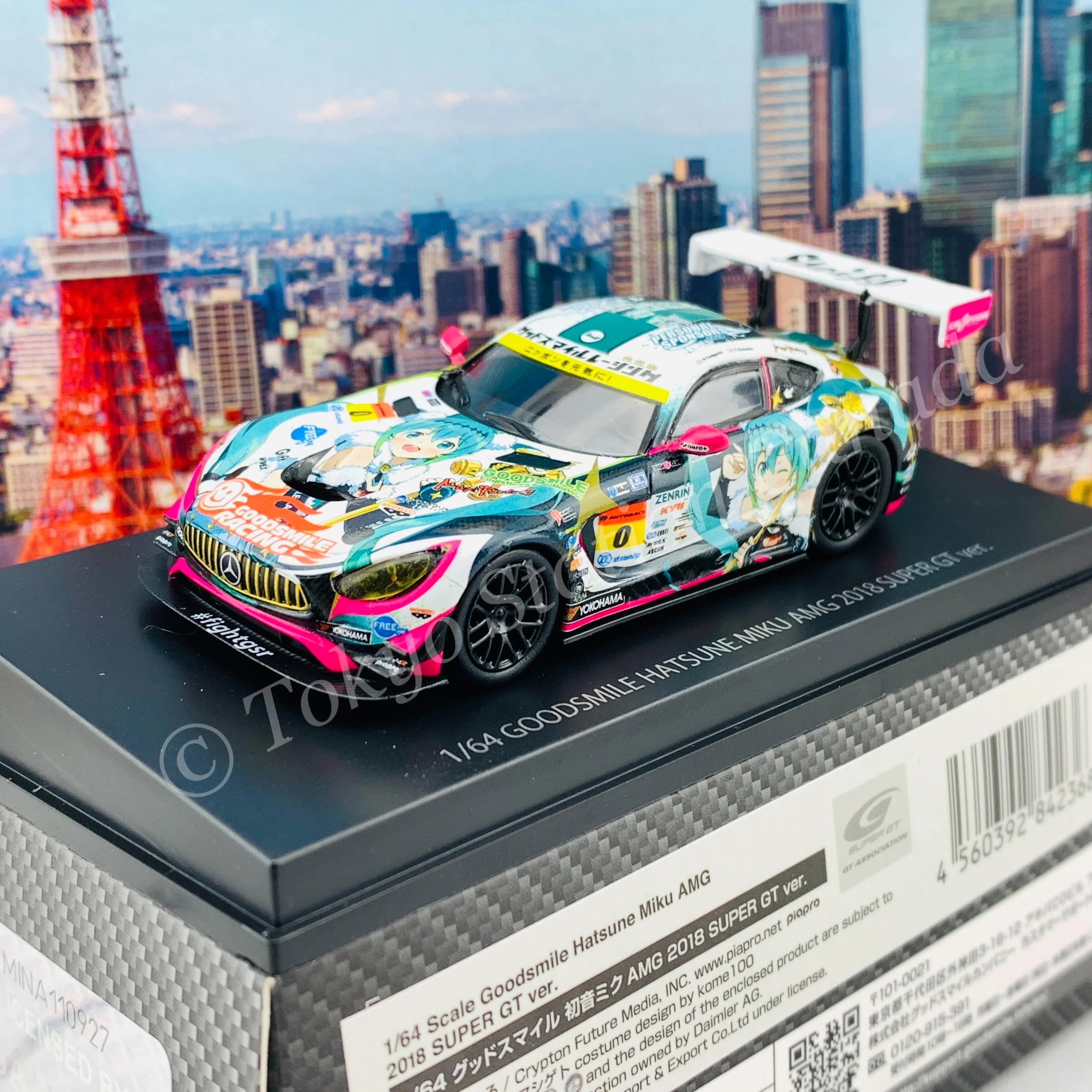 GOODSMILE 1/64 Hatsune Miku AMG 2018 Super GT Ver. 4560392842368 - Image 2