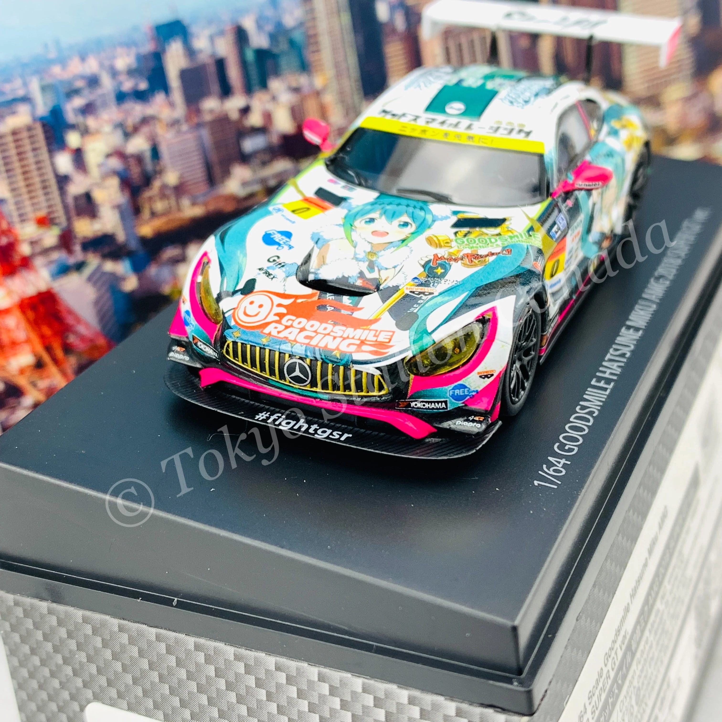 GOODSMILE 1/64 Hatsune Miku AMG 2018 Super GT Ver. 4560392842368 - Image 3