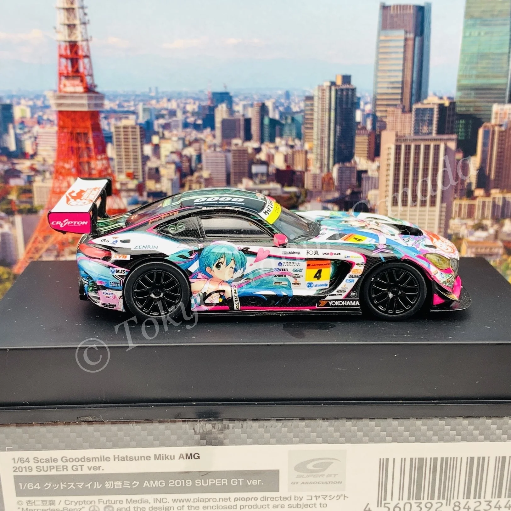 GOODSMILE 1/64 Hatsune Miku AMG 2019 Super GT Ver. 4560392842344 - Image 6